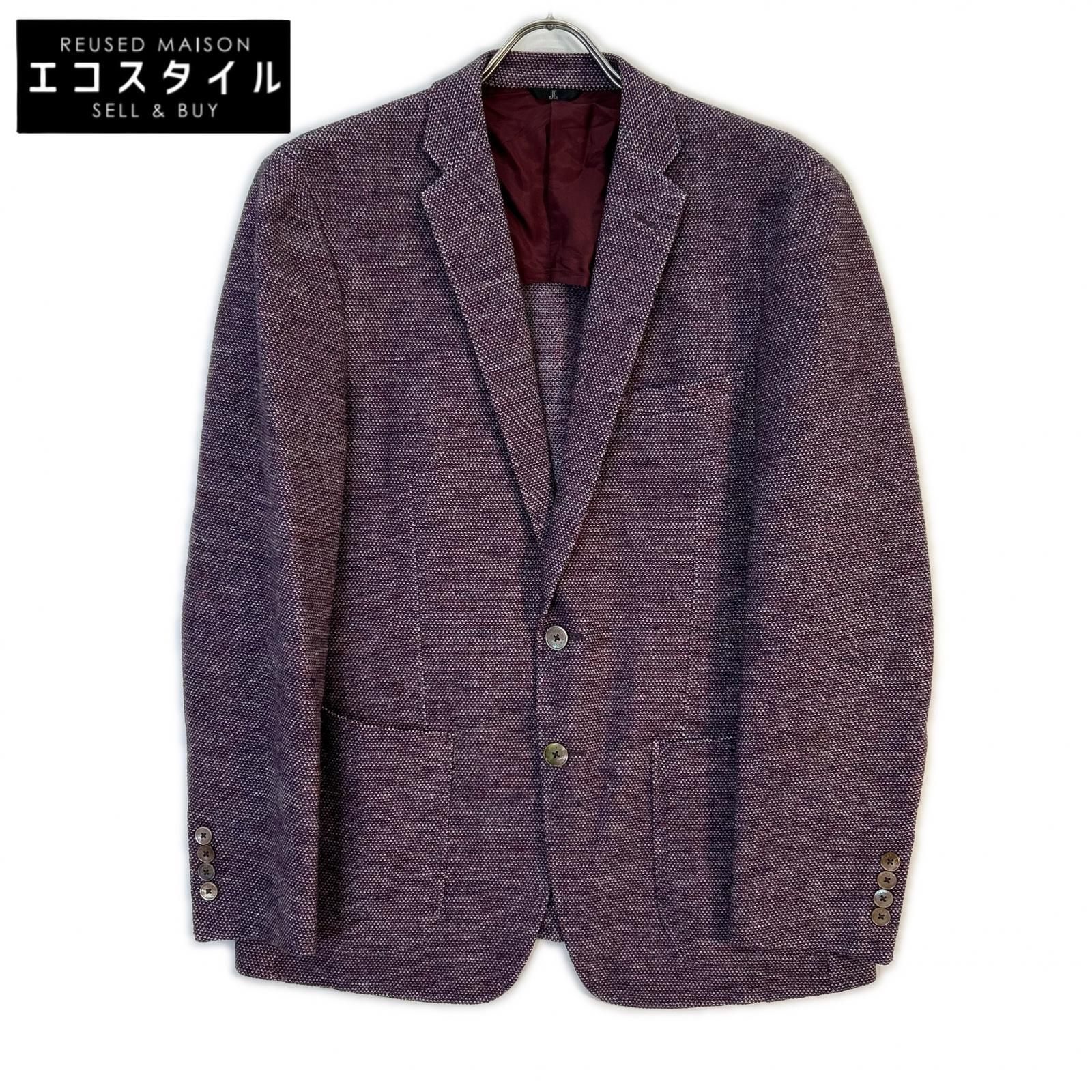 LANVIN COLLECTION ランバンコレクション ボルドー ウール×シルク 