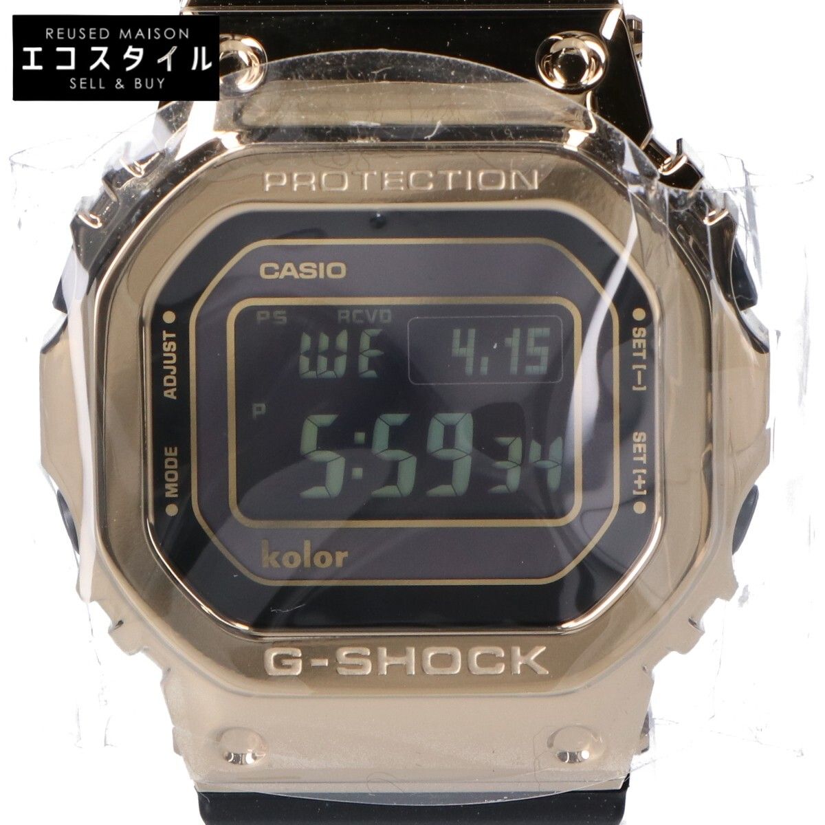 G-SHOCK ジーショック x Kolor 新品未使用 GMW-B5000KL-9JR 35周年記念 世界700本限定 ゴールドベゼル ラバーバンド タフソーラー電波