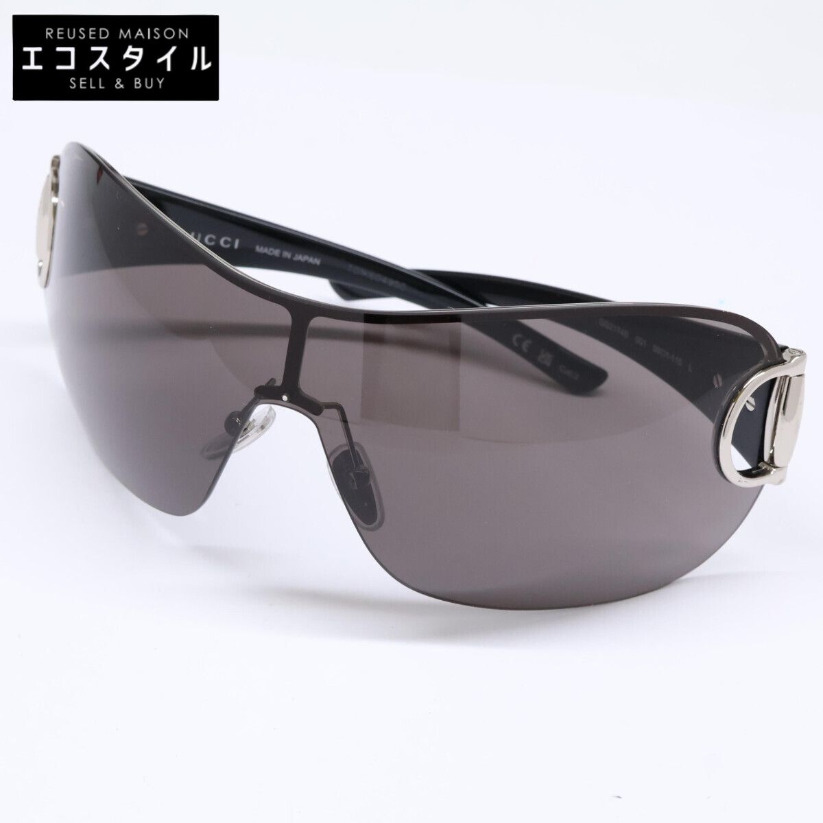 GUCCI　グッチ　【美品】GG2174S 001 フレームレス マスクシェイプ　99□1-110