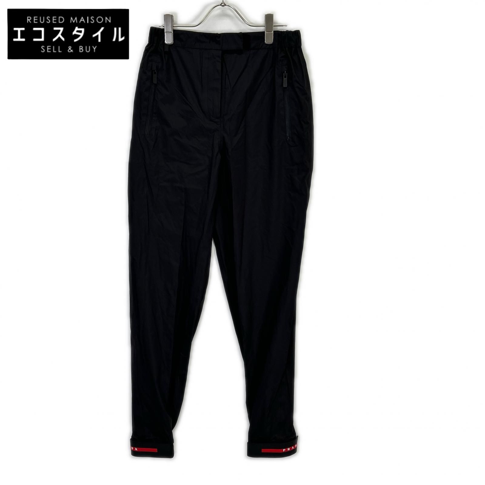 PRADA SPORT　プラダスポーツ　22H779 18年 プラダ ラバーロゴグリップナイロンパンツ　S