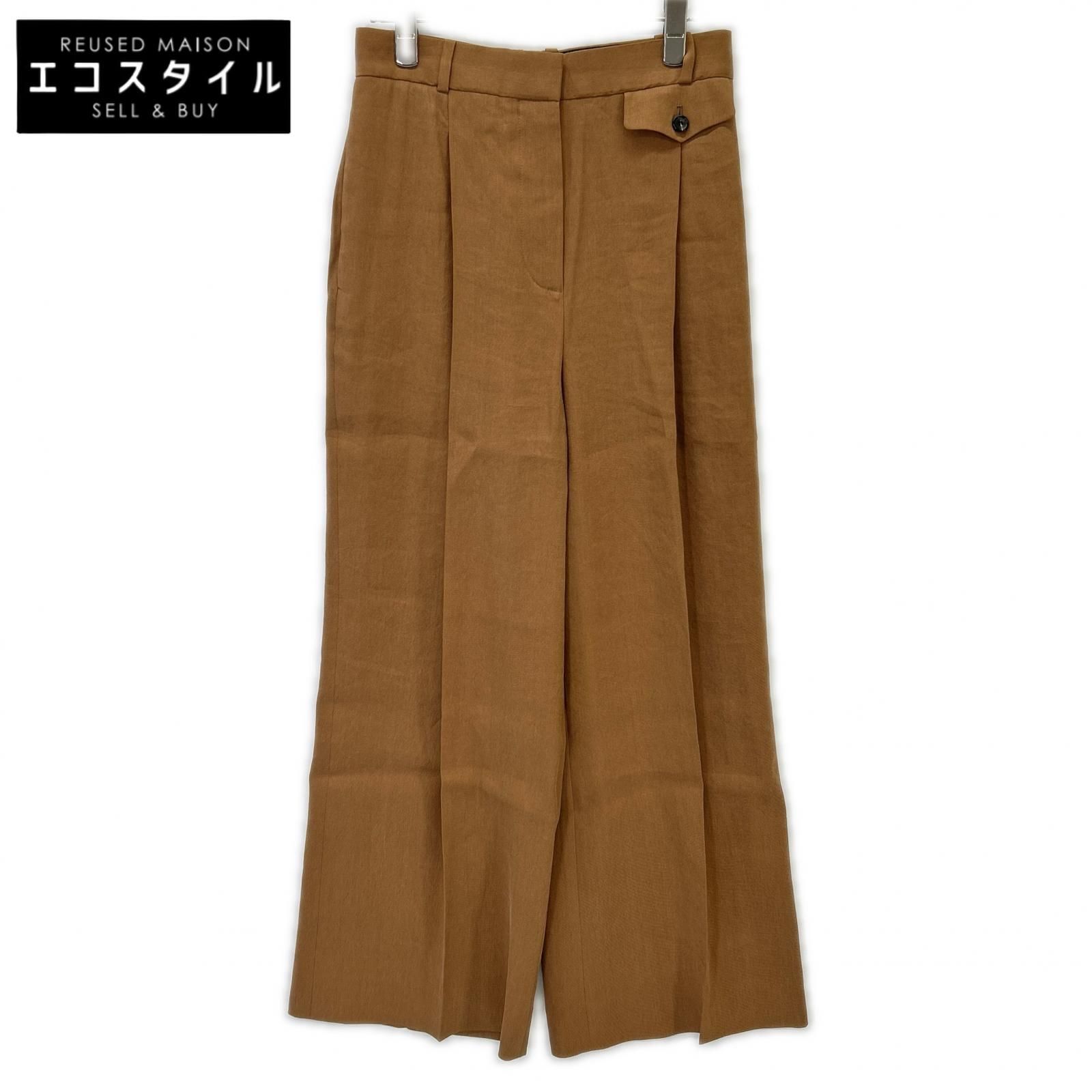 Loro Piana　ロロピアーナ　FAN4297 ペーパー×シルク ワイドパンツ　40