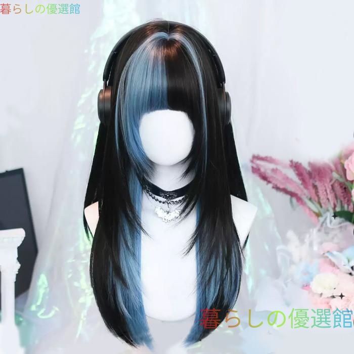 大人気 フルウィッグ かつら 女性 前髪あり 原宿 可愛い キュート ウイッグ wig コスプレ 耐熱ウィッグ 小顔効果抜群 コスチューム ロリータ 文化祭 学園祭 イベントjf578
