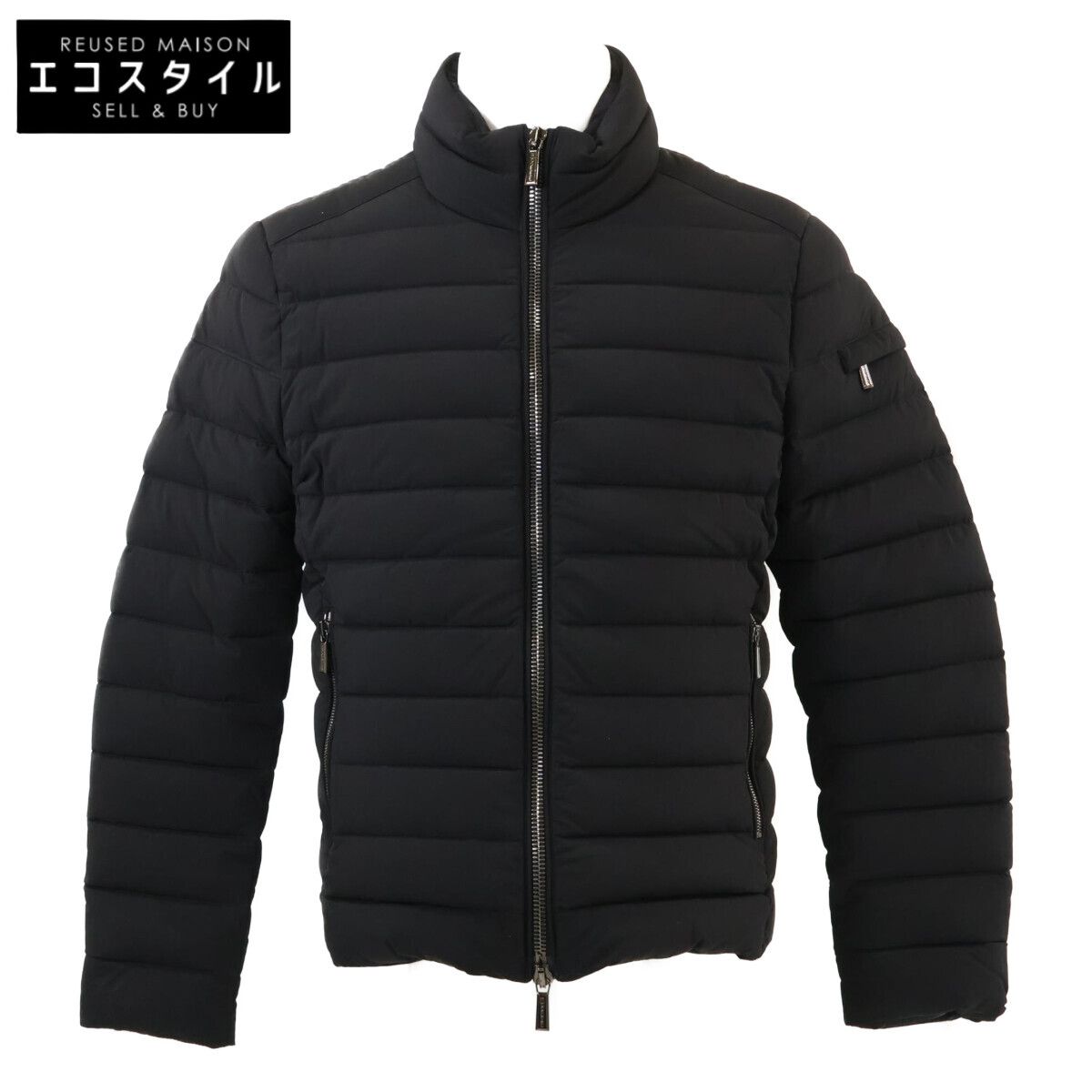 MOORER　ムーレー　美品 ACQUA RAY-KN ホワイトグースダウン スランドカラー W-ZIPダウンブルゾン　48