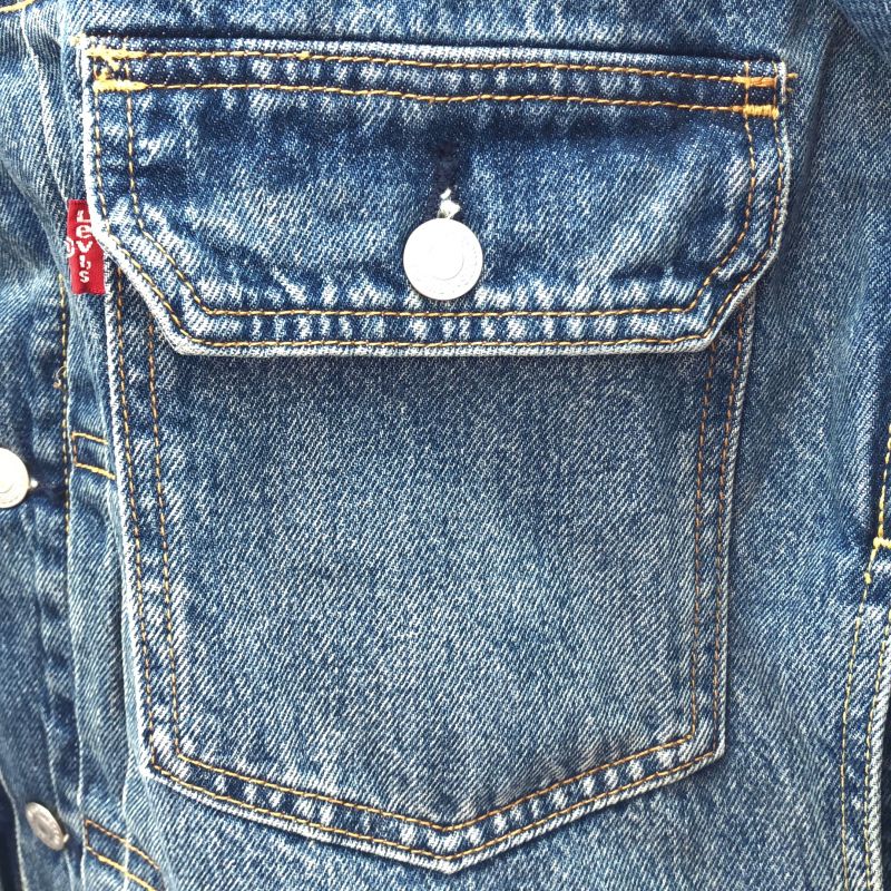 【中古】LEVI'S TYPE IIトラッカージャケット M PC9-A7632-0001 ブルー リーバイス[10][240010516357] 中古】LEVI'S TYPE IIトラッカージャケット M PC9-A7632-0001 ブルー