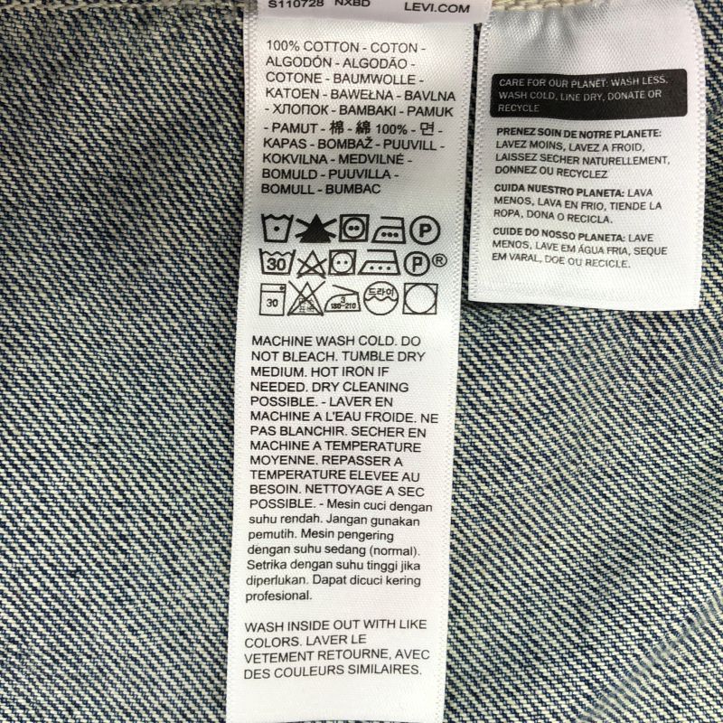 中古】LEVI'S TYPE IIトラッカージャケット M PC9-A7632-0001 ブルー