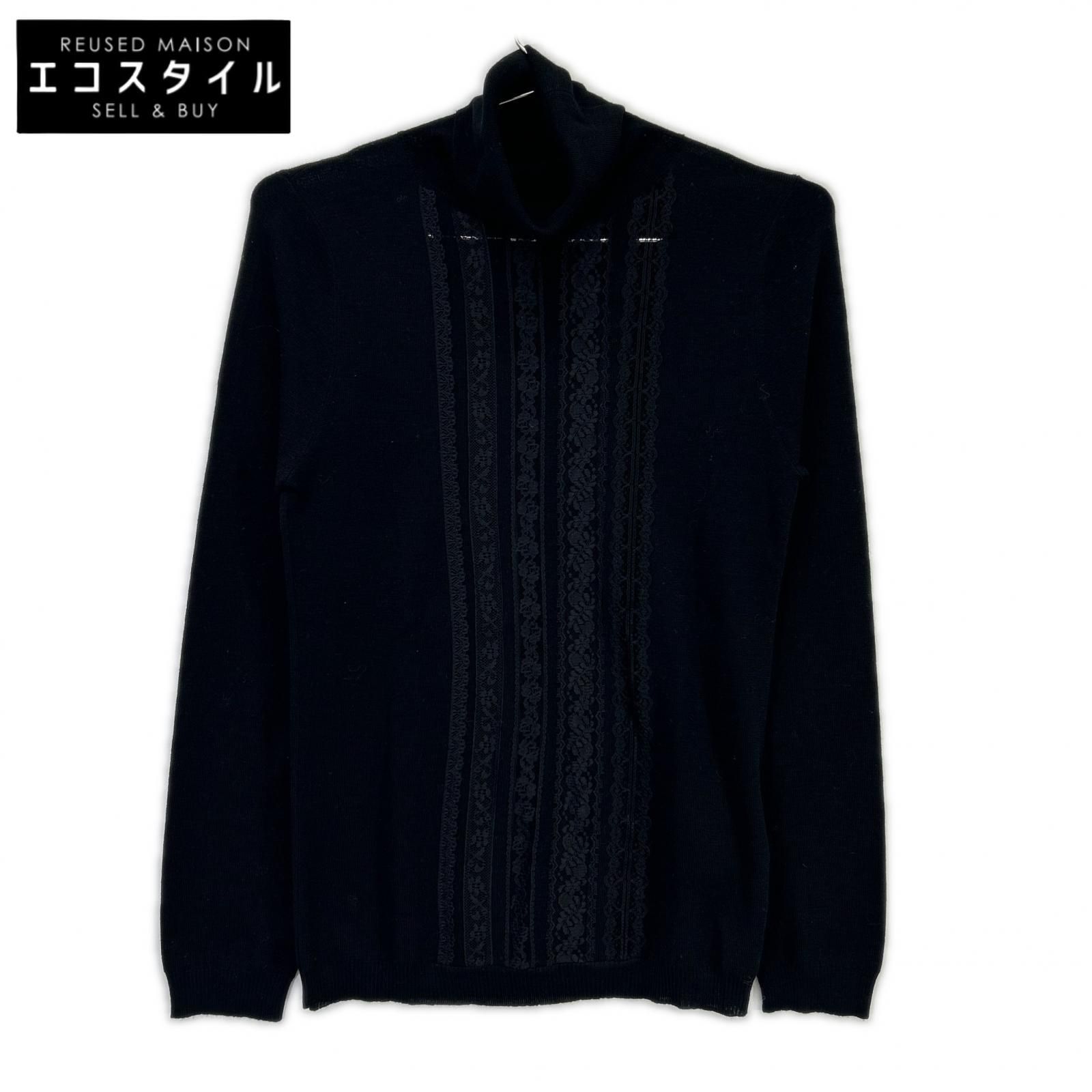 RED VALENTINO　レッドヴァレンチノ　WR0KC09W ブラック ウール タートルネック ニット　M