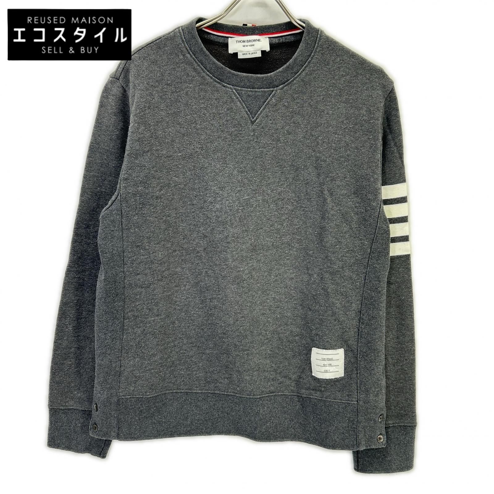 THOM BROWNE　トムブラウン　MJT021H-00535025 クラシック ループバック 4-BAR スウェットシャツ　4