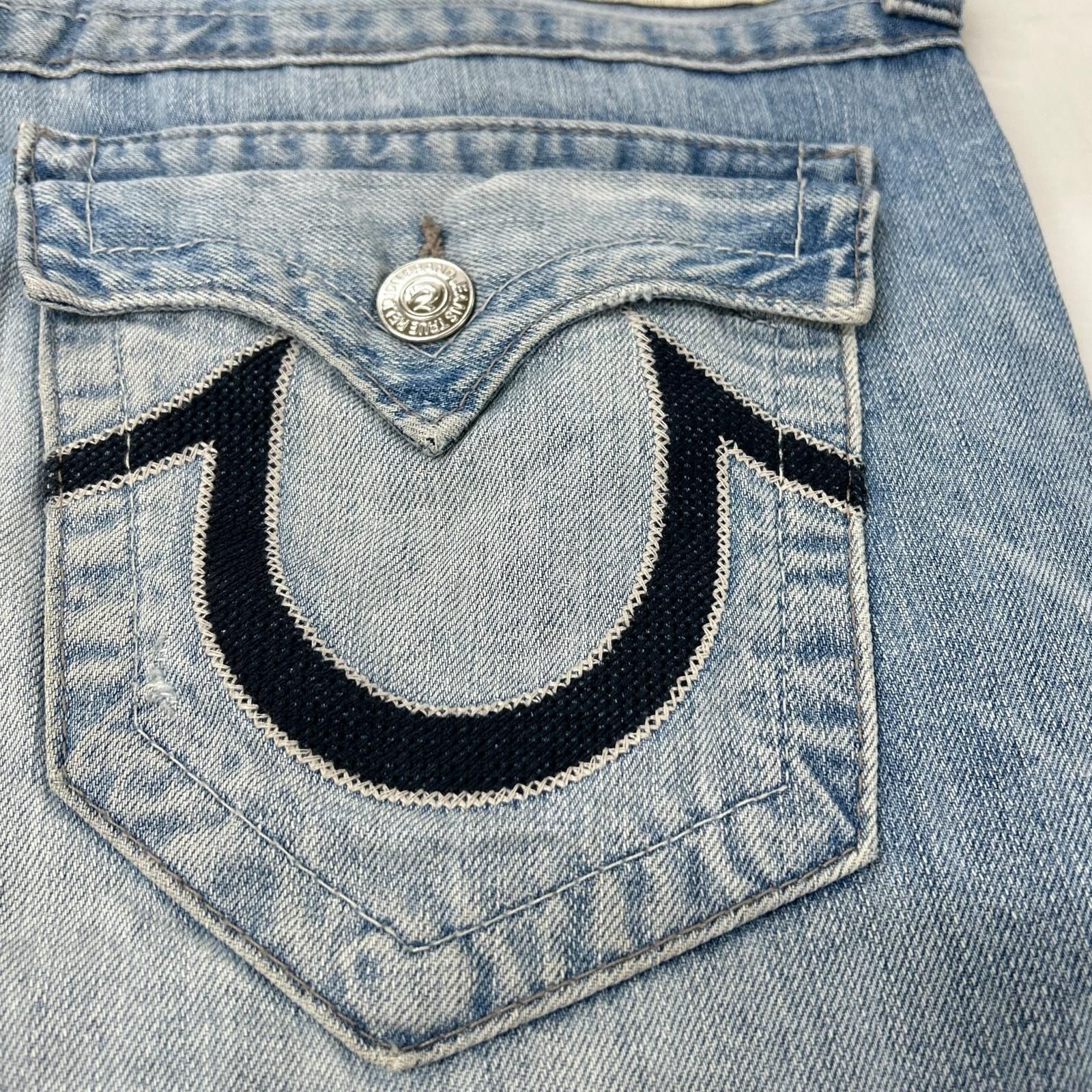 TRUE RELIGION トゥルーレリジョン ブルー スキニー デニムパンツ 32 TRUE RELIGION トゥルーレリジョン ブルー スキニー デニムパンツ 32