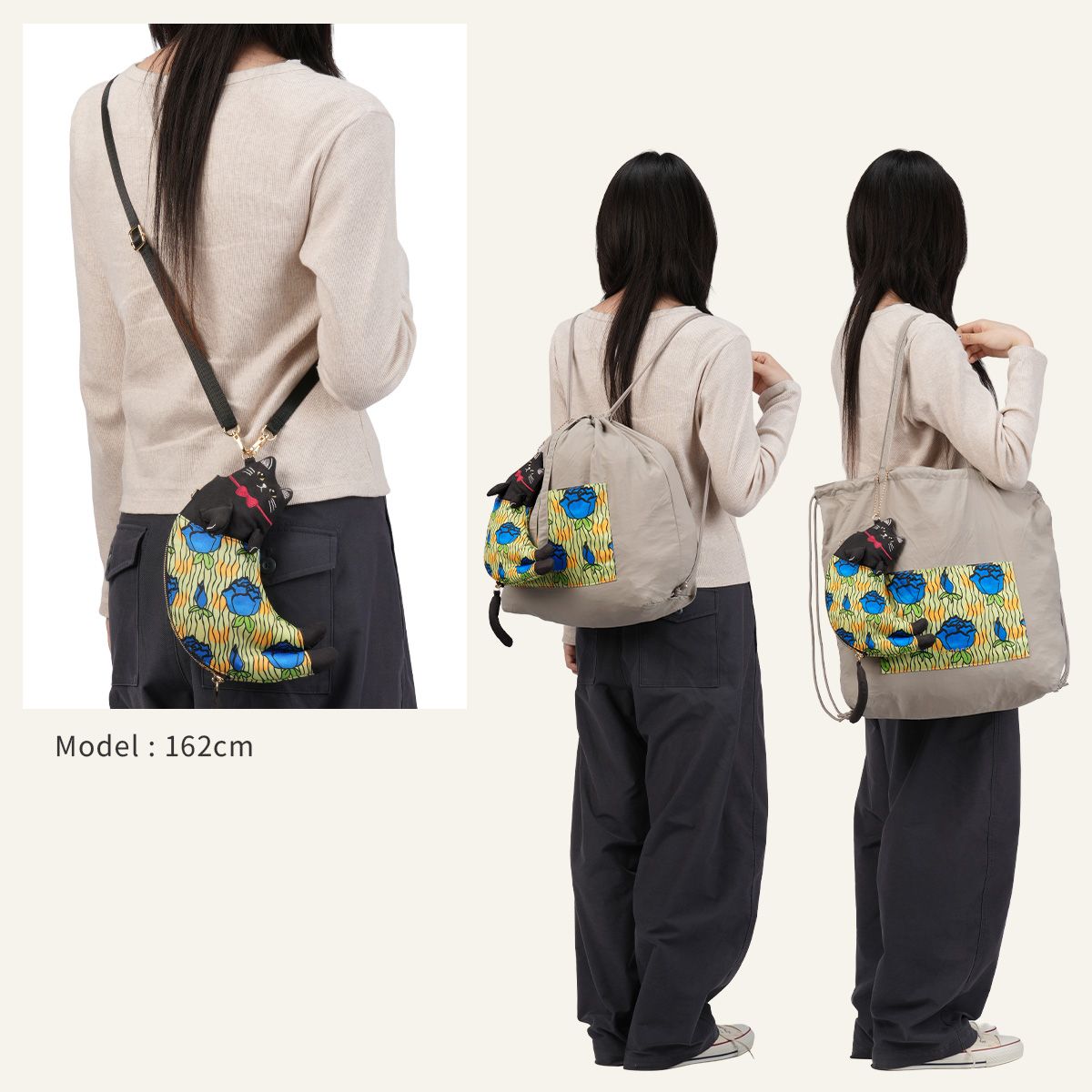新商品/waji/アオネコ/nekoteko/ネコテコトートM【an502】 - メルカリ