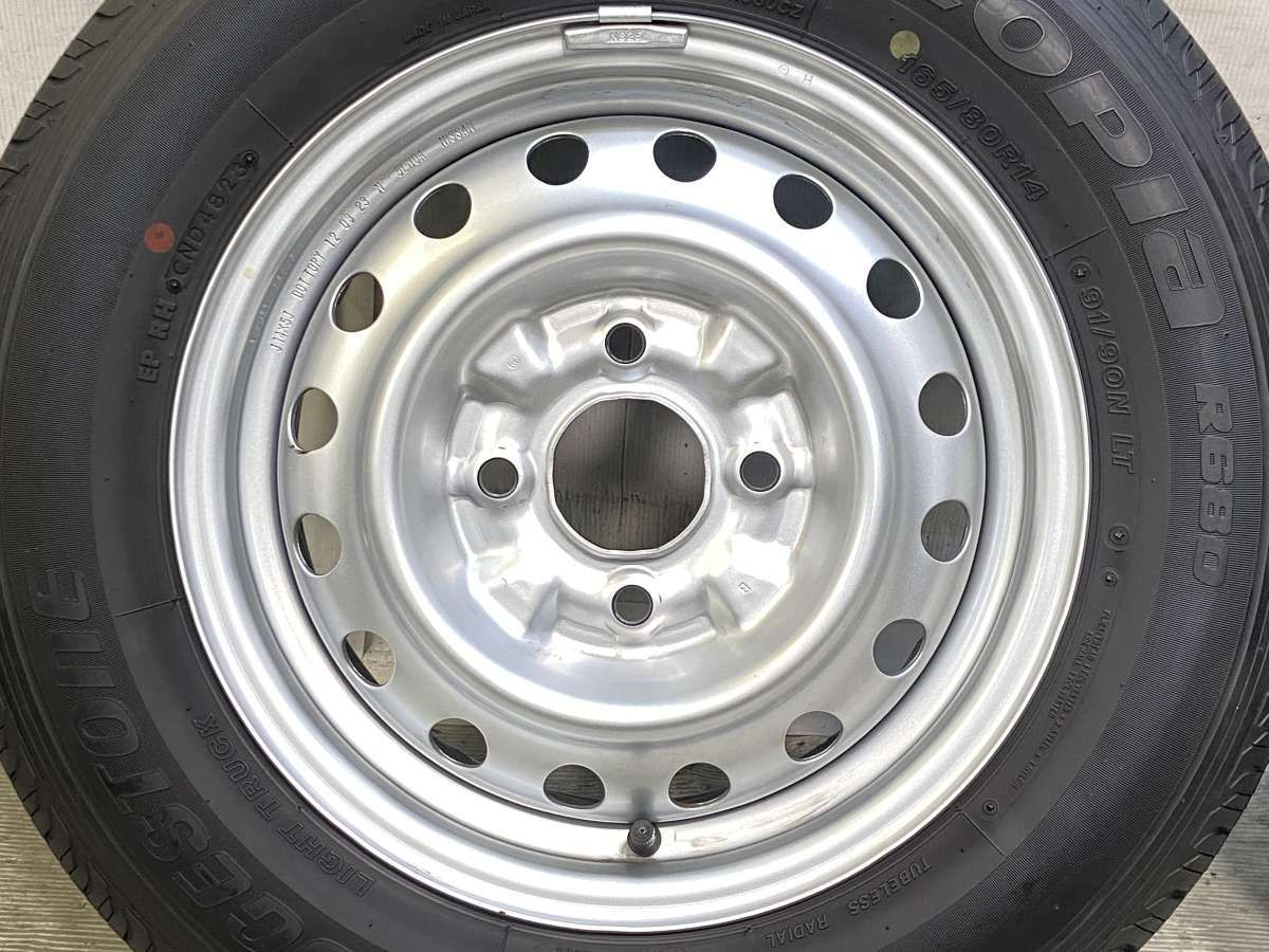 165/80R14 91/90N LT ブリヂストン エコピア R680 日産純正 14x5.0