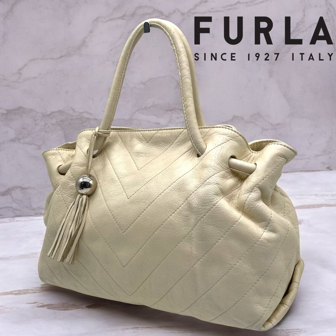 FURLA フルラ トートバッグ ハンドバッグ レザー キルティング 