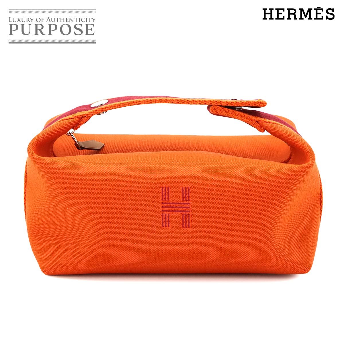 未使用 展示品 エルメス HERMES ブリッド ア ブラック PM ハンド バッグ トワルアッシュ フーオレンジ ルージュアッシュ 90324572