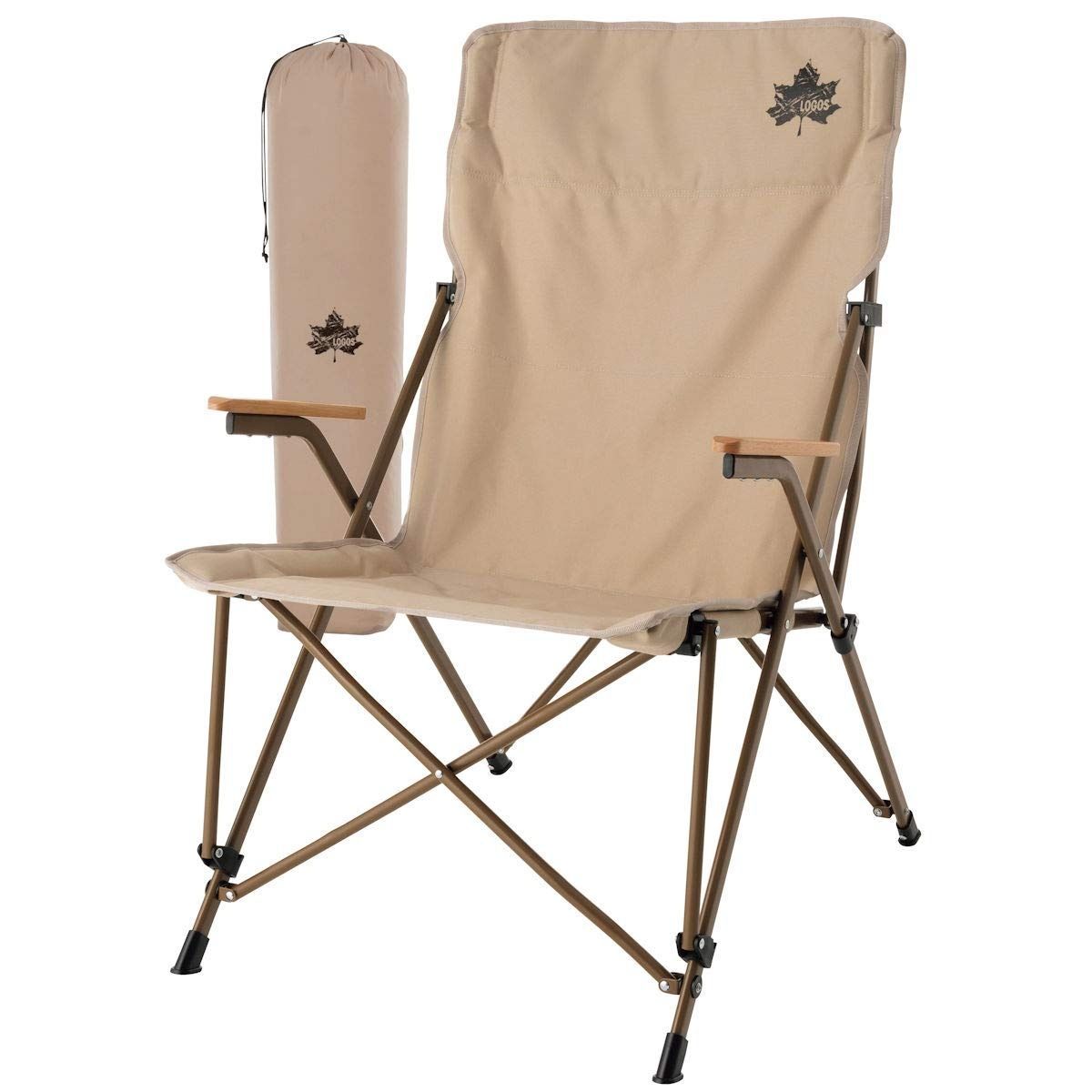 ロゴス(LOGOS) Tradcanvas ダイニングマスターチェア 73173126 アウトドア 折り畳み キャンプ 椅子 耐荷重150kg