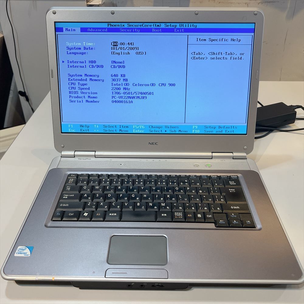 NEC ノートPC Versapro VRL21F-9 PC-VRL21FB7S3R9 ジャンク VersaPro