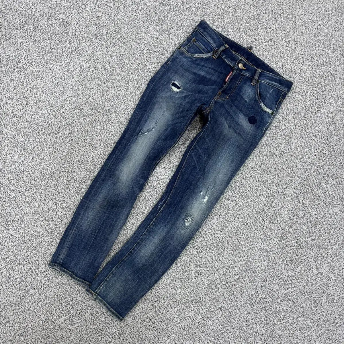 36 DSQUARED2 ウォッシュ インディゴ デニム パンツ 0518J