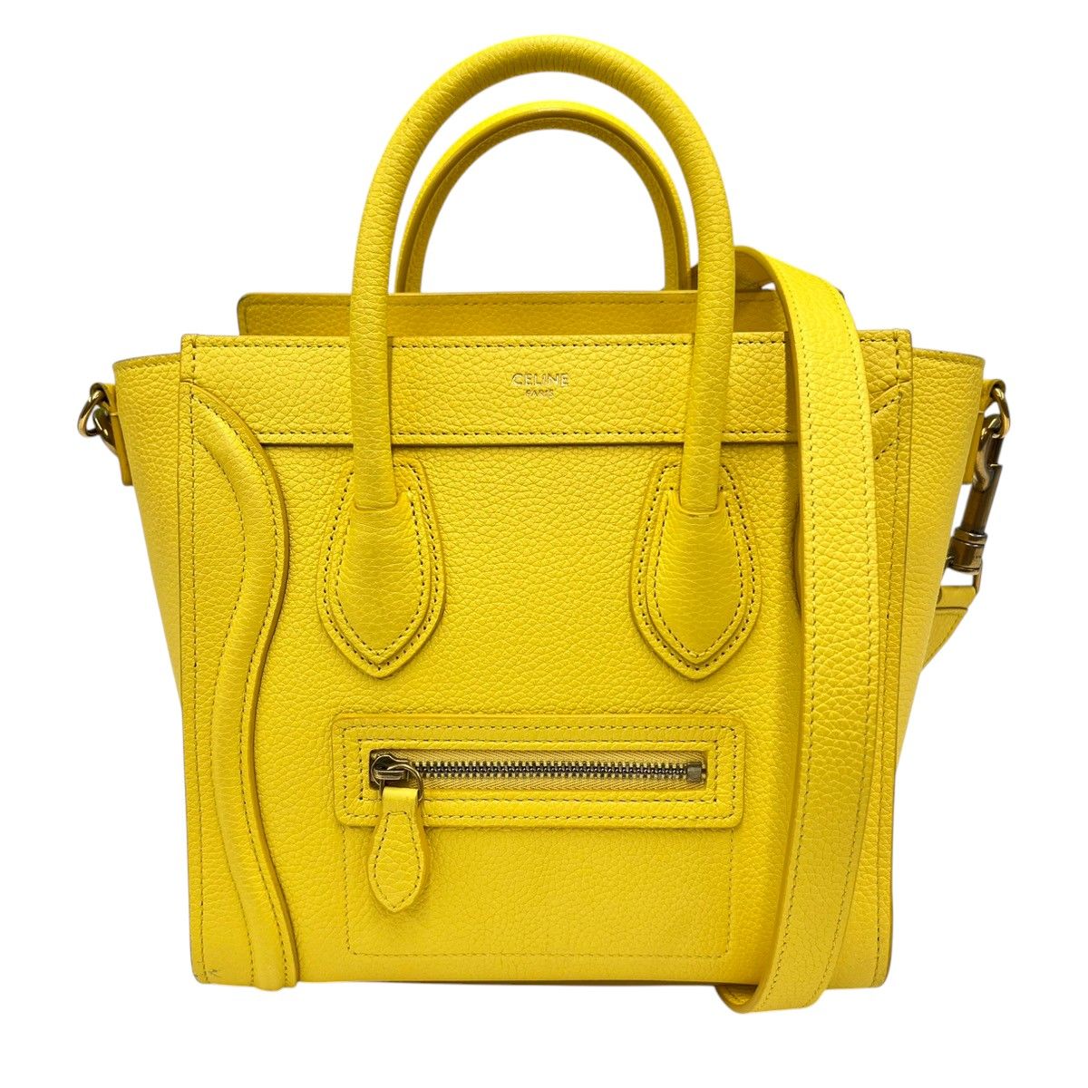 CELINE 希少 極美品 セリーヌ ラゲージ ナノ ショッパー 2way 