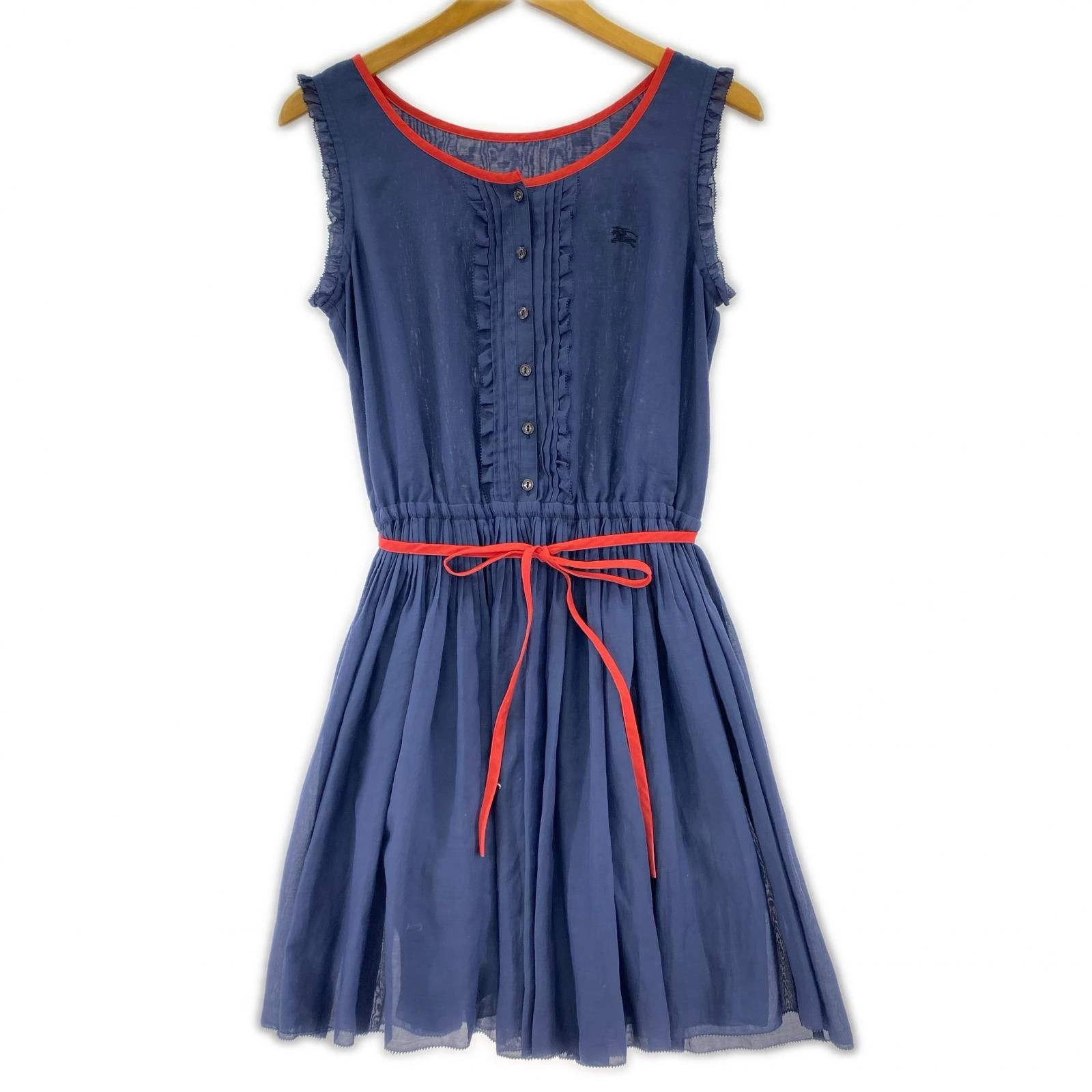 BURBERRY BLUE LABEL バーバリーブルーレーベル ピンタックワンピース