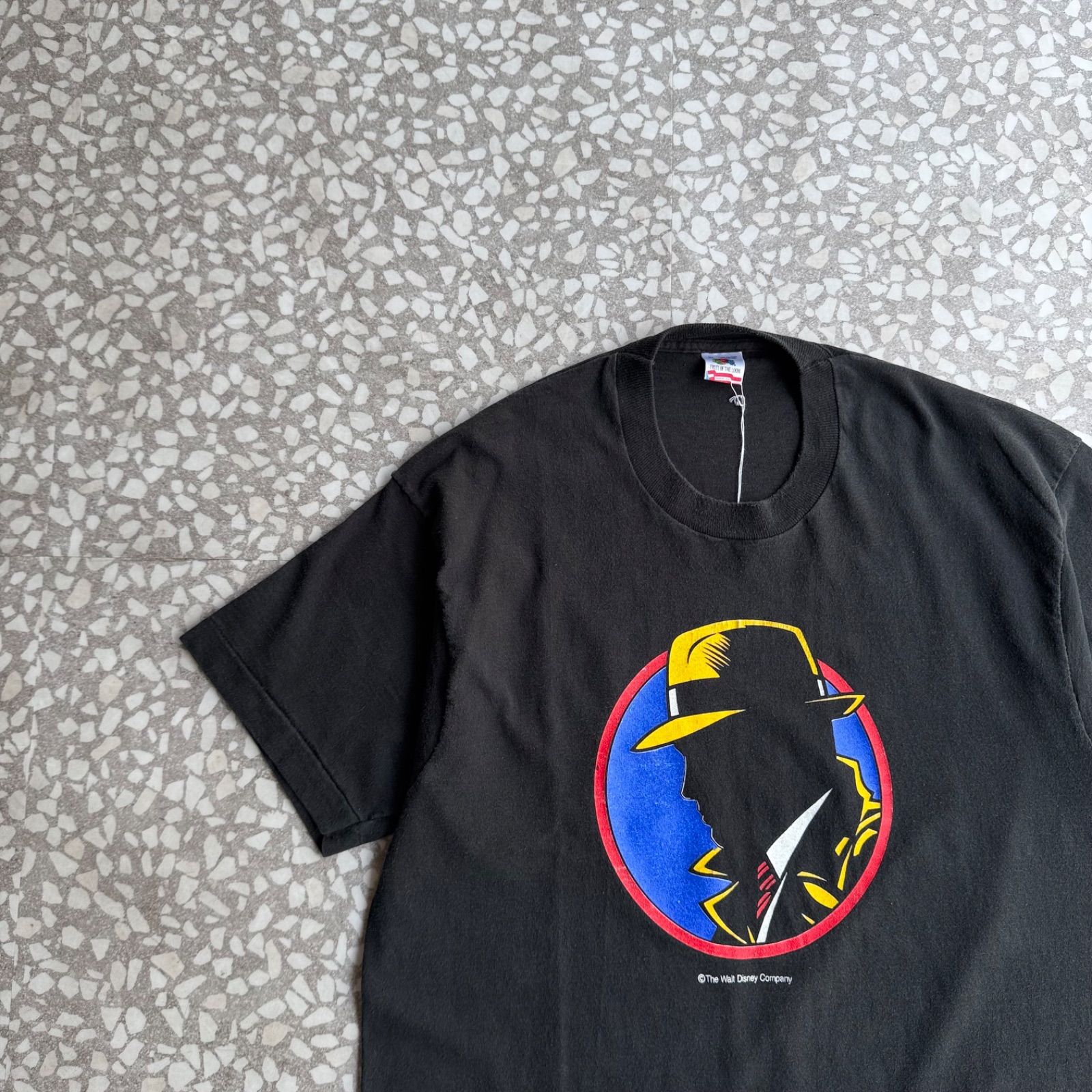 FRUIT / 90’s Disney DICK TRACY size XL フルーツボディ　90年代アメリカ製　シングルステッチ　Tシャツ　ストリート　ディズニー オーバーサイズ グラフィック　フォトT アーカイブ