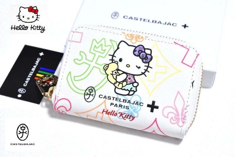 新品 カステルバジャック × ハローキティ コインケース 086651 CASTELBAJAC シロ 小銭入れ