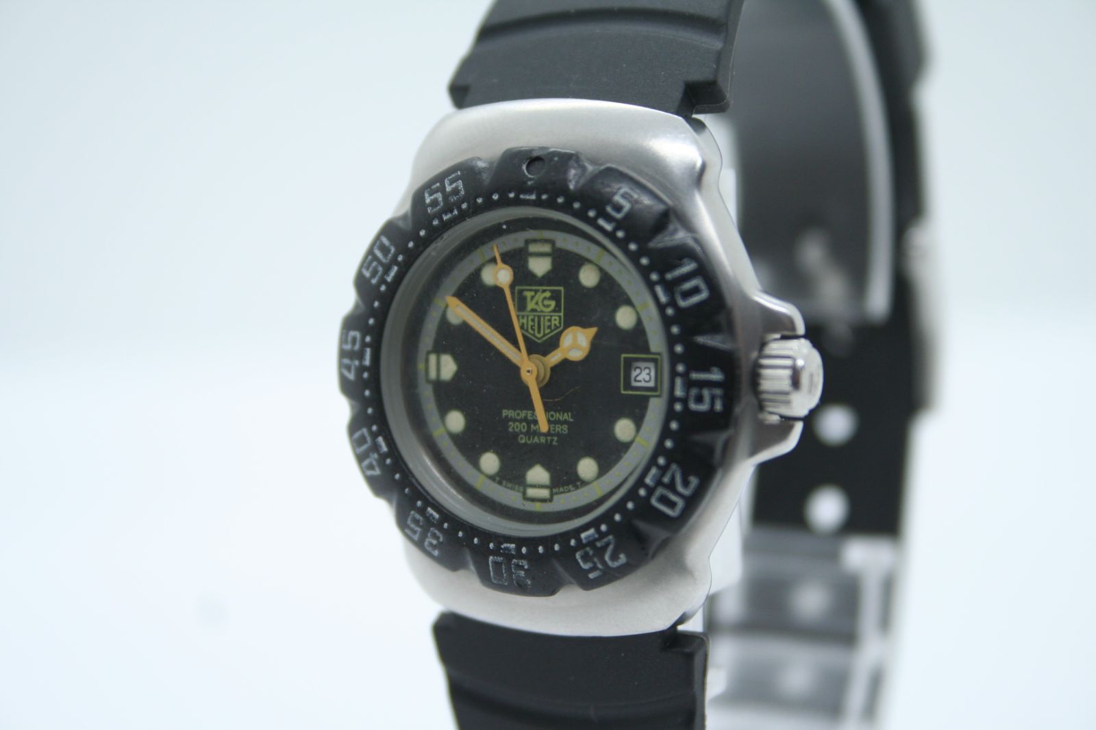 美品 保証付 動作確認済】TAG Heuer Formula 1 WA1416 Black & Yellow