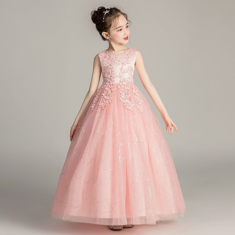 子供 ドレス ピアノ 発表会 キッズ ロングドレス フォーマル ワンピース 女の子 白 子ども 誕生日 パーティー 服 子供ドレス キッズドレス フォーマル発表会 子ども 子供服 子供フォーマルド 入学式 結婚式 卒#pdmda