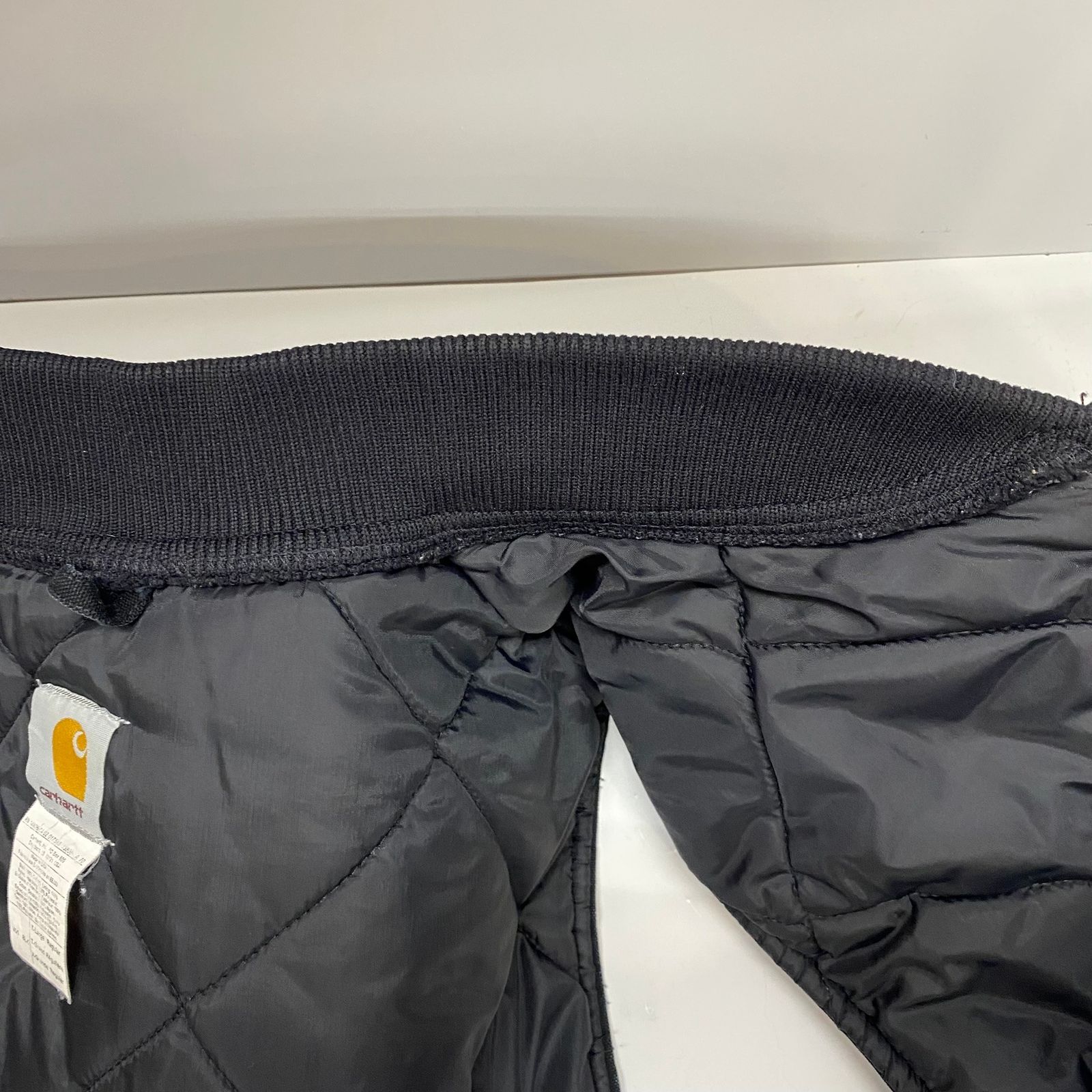 カーハート Carhartt 02年製 USA製 ダック 中綿ベスト ベスト ブラック