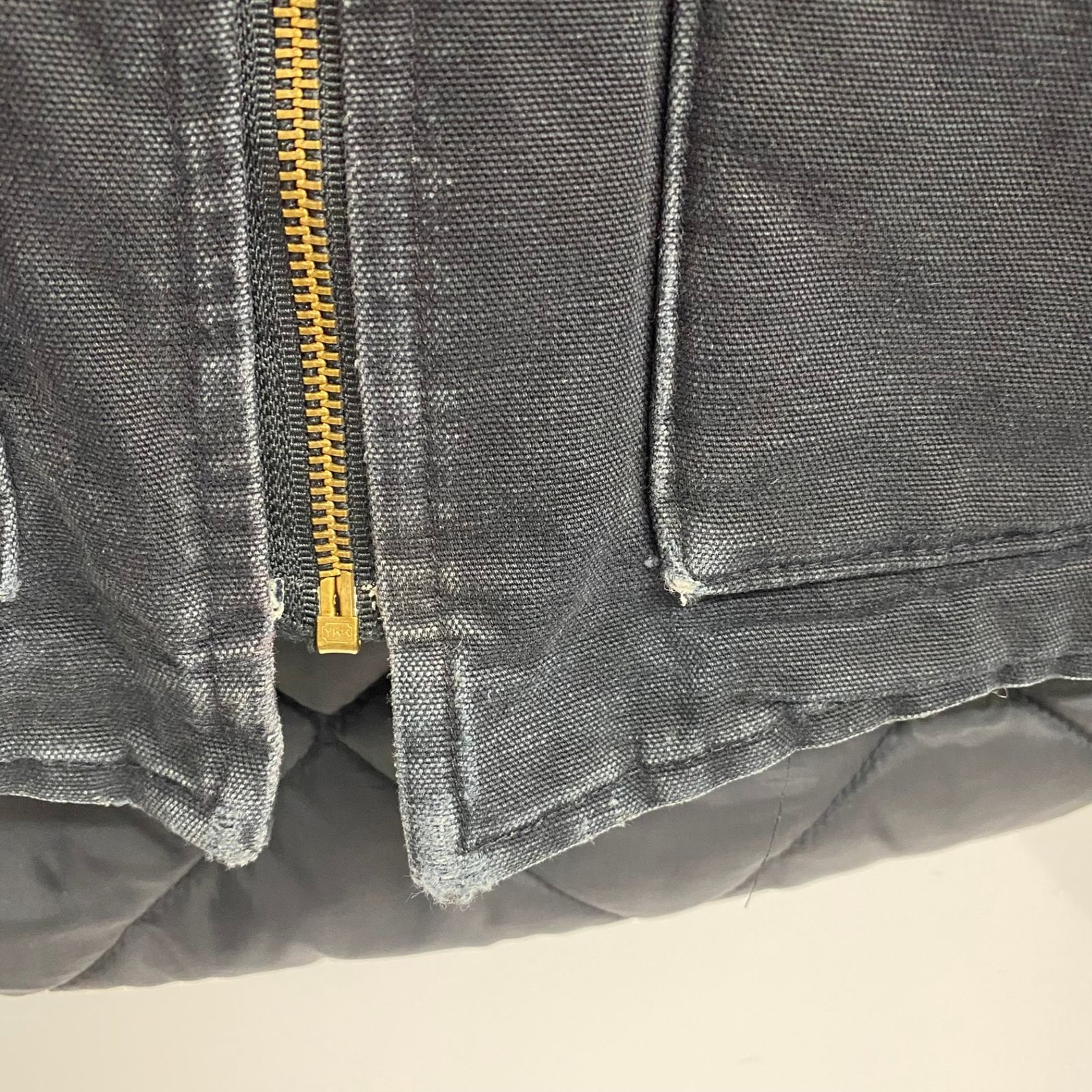 カーハート Carhartt 02年製 USA製 ダック 中綿ベスト ベスト ブラック