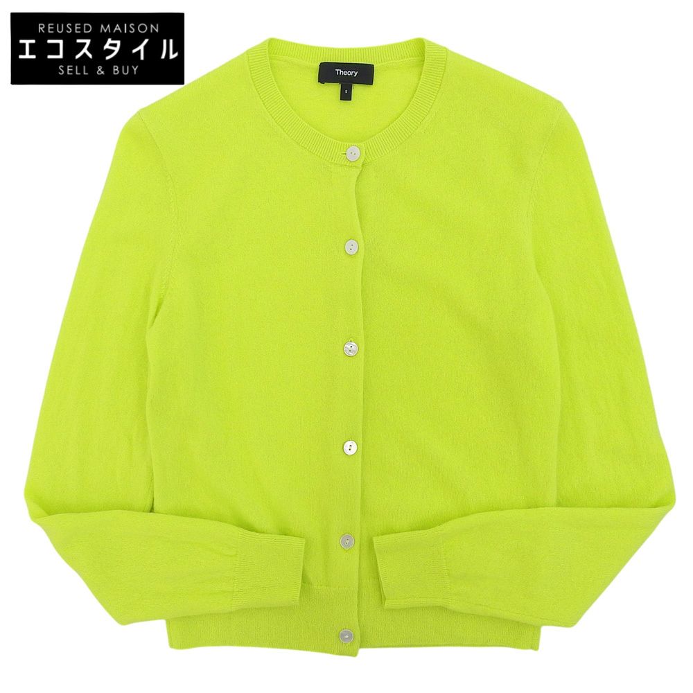Theory　セオリー　カシミヤ CN LS CARDI カーディガン トップス レディース グリーン S 24年　S