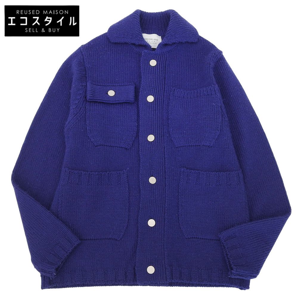 TOMORROWLAND　トゥモローランド　TOMORROWLAND tricot ハイランドウール ニットブルゾン トップス メンズ ネイビー M 63024502024 24AW　M