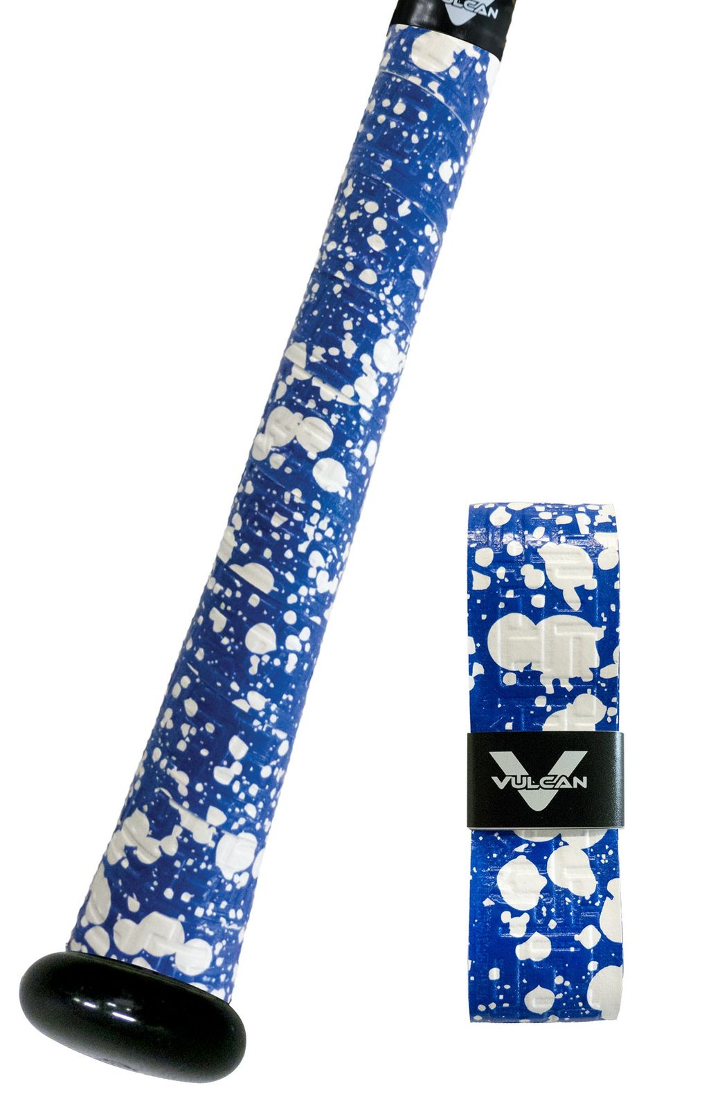 (バルカン) Vulcan バットグリップ 1.75mm [ブルースプラッター。] [1.75mm | Standard Thickness | All Bats]