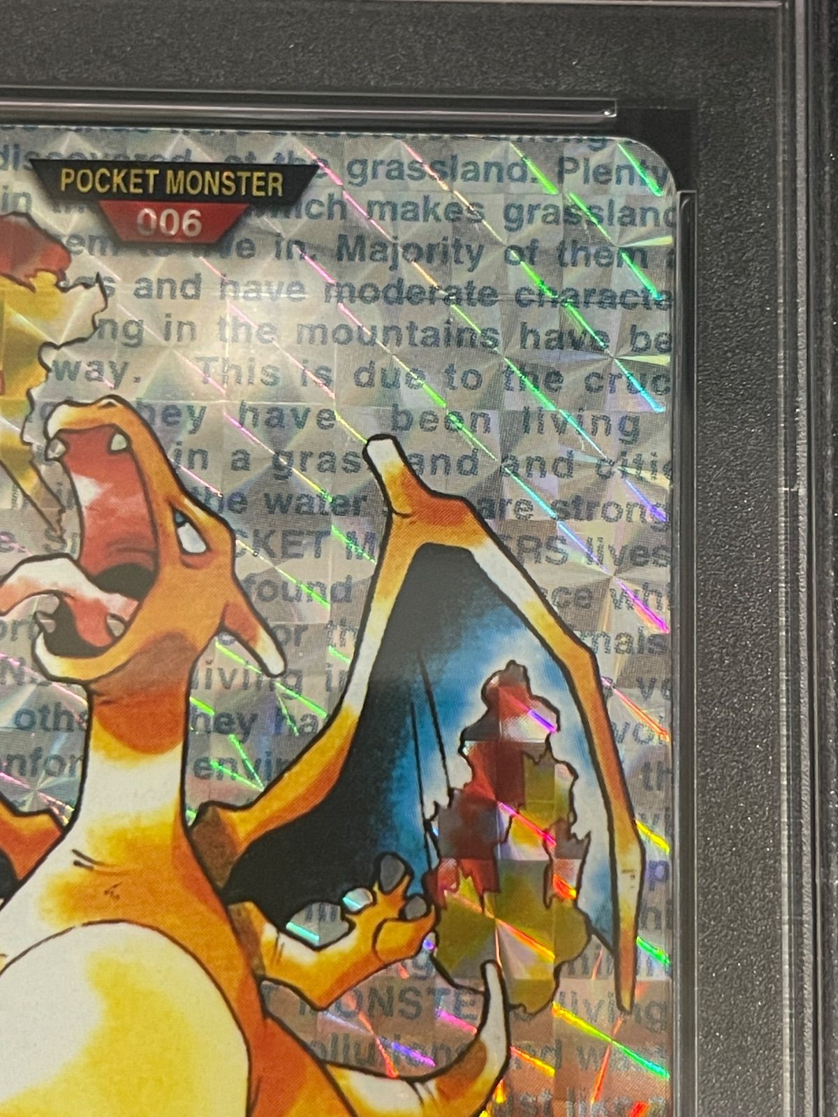 ポケットモンスターカードダス 1996年 リザードン プリズム 赤背景