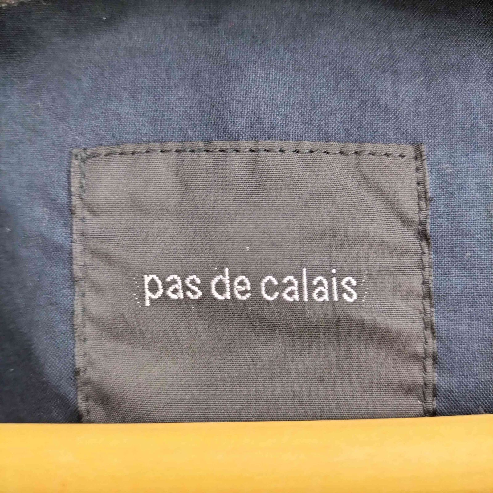 パドカレ pas de calais リネン100 先染め コート レディース JPN：38