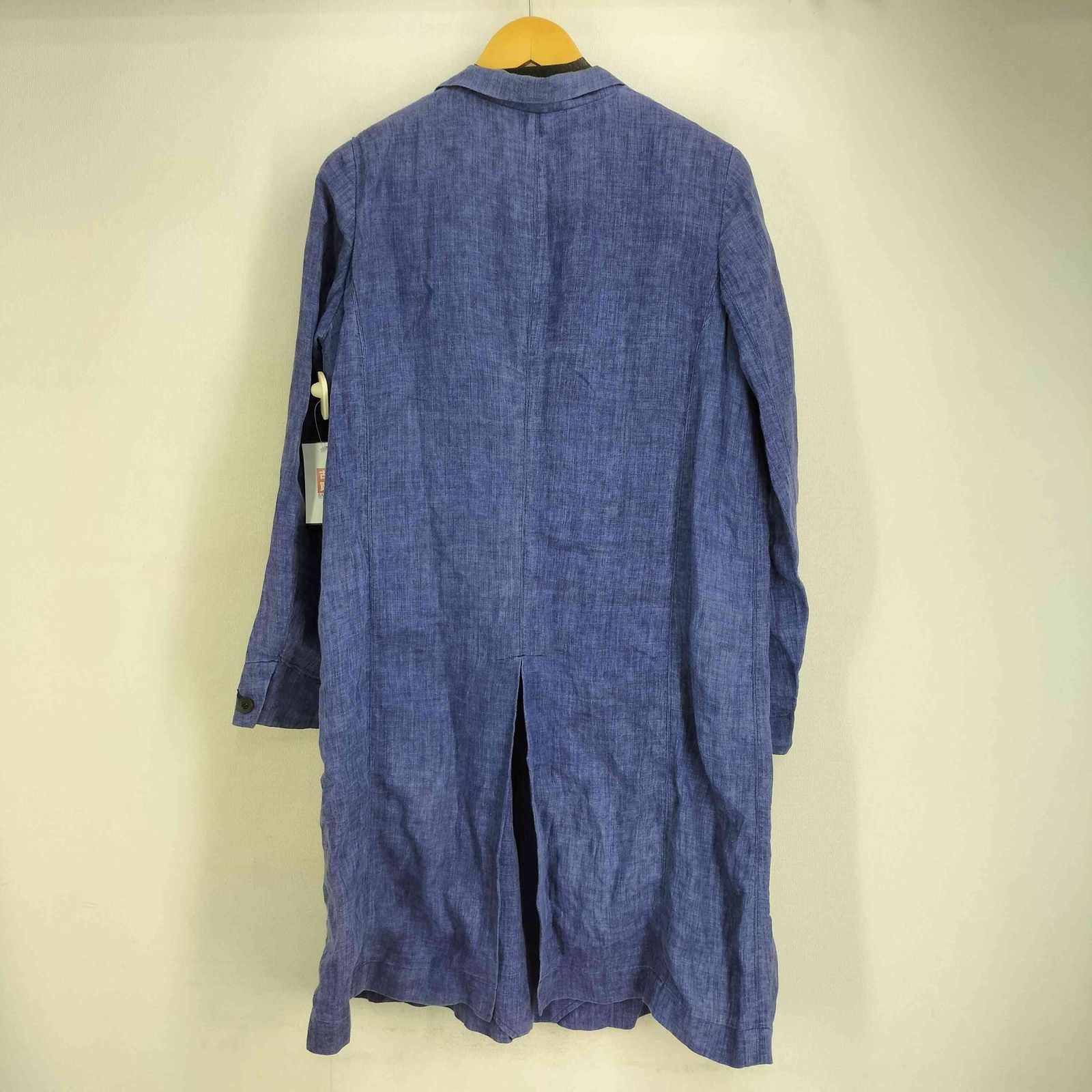 パドカレ pas de calais リネン100 先染め コート レディース JPN：38