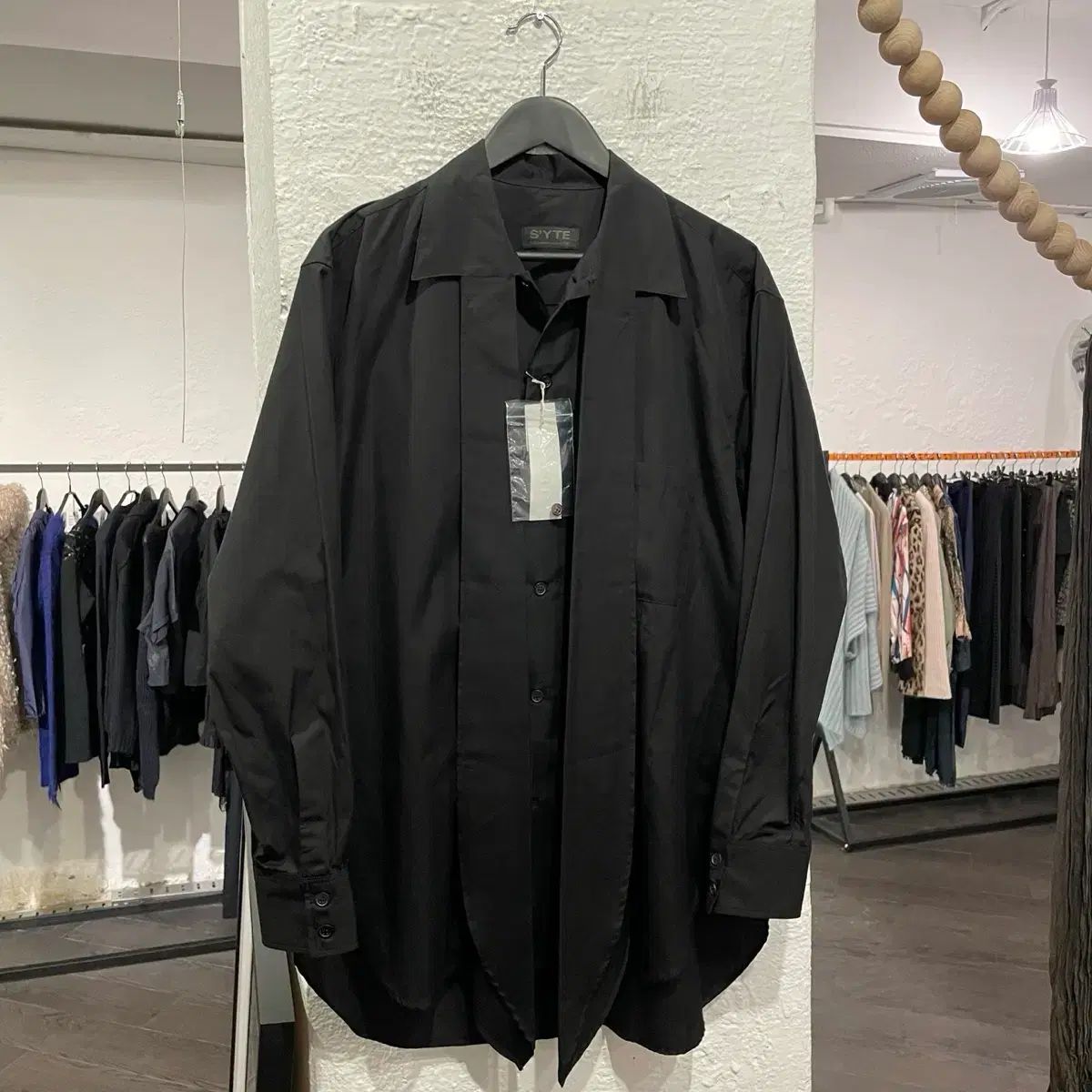 Yohji Yamamoto scarf shirt ヨウジヤマモト YohjiYamamoto pour homme