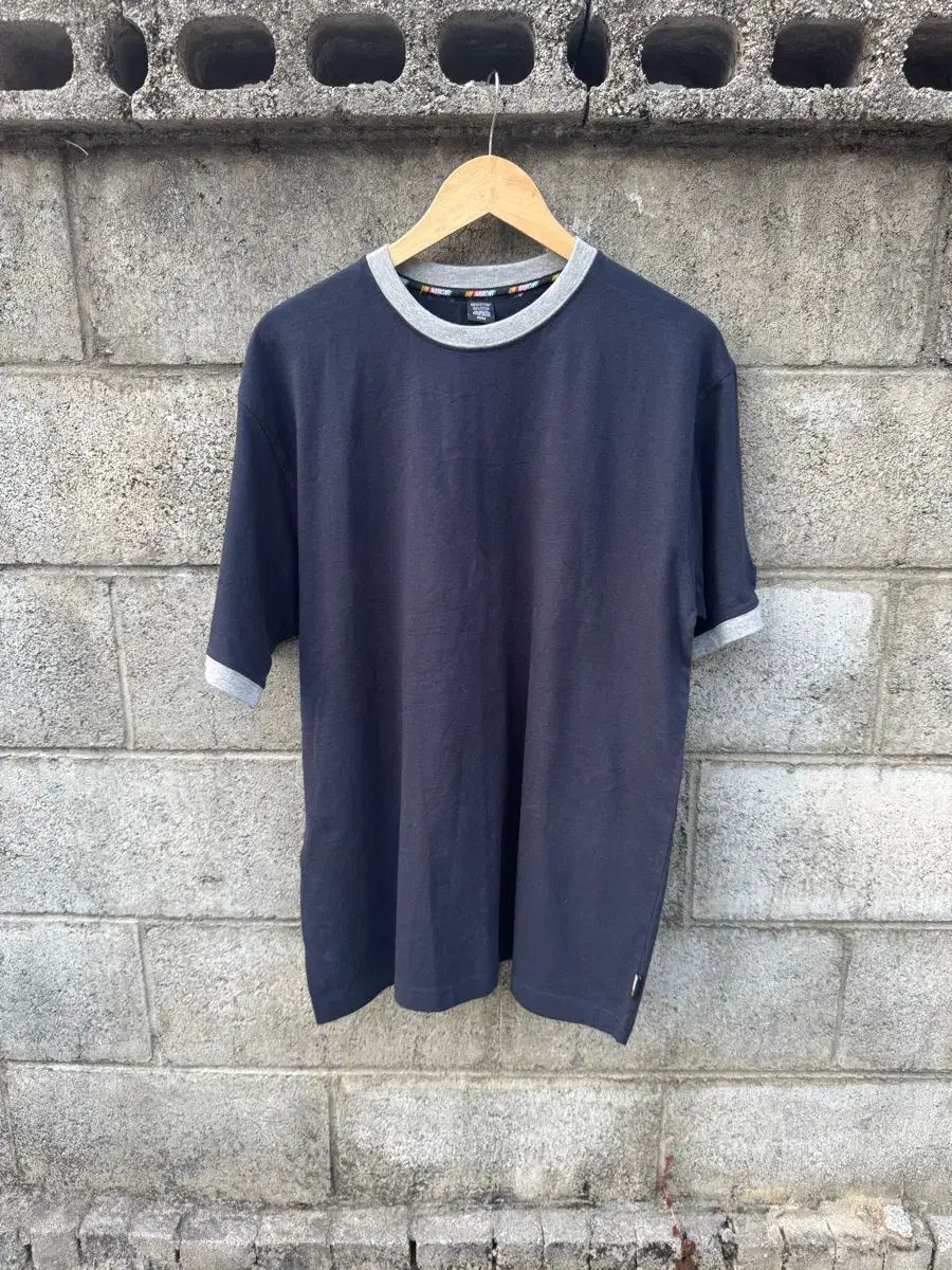 ヴィンテージ ナスカー 無地 リンガーTシャツ 半袖 Tシャツ m