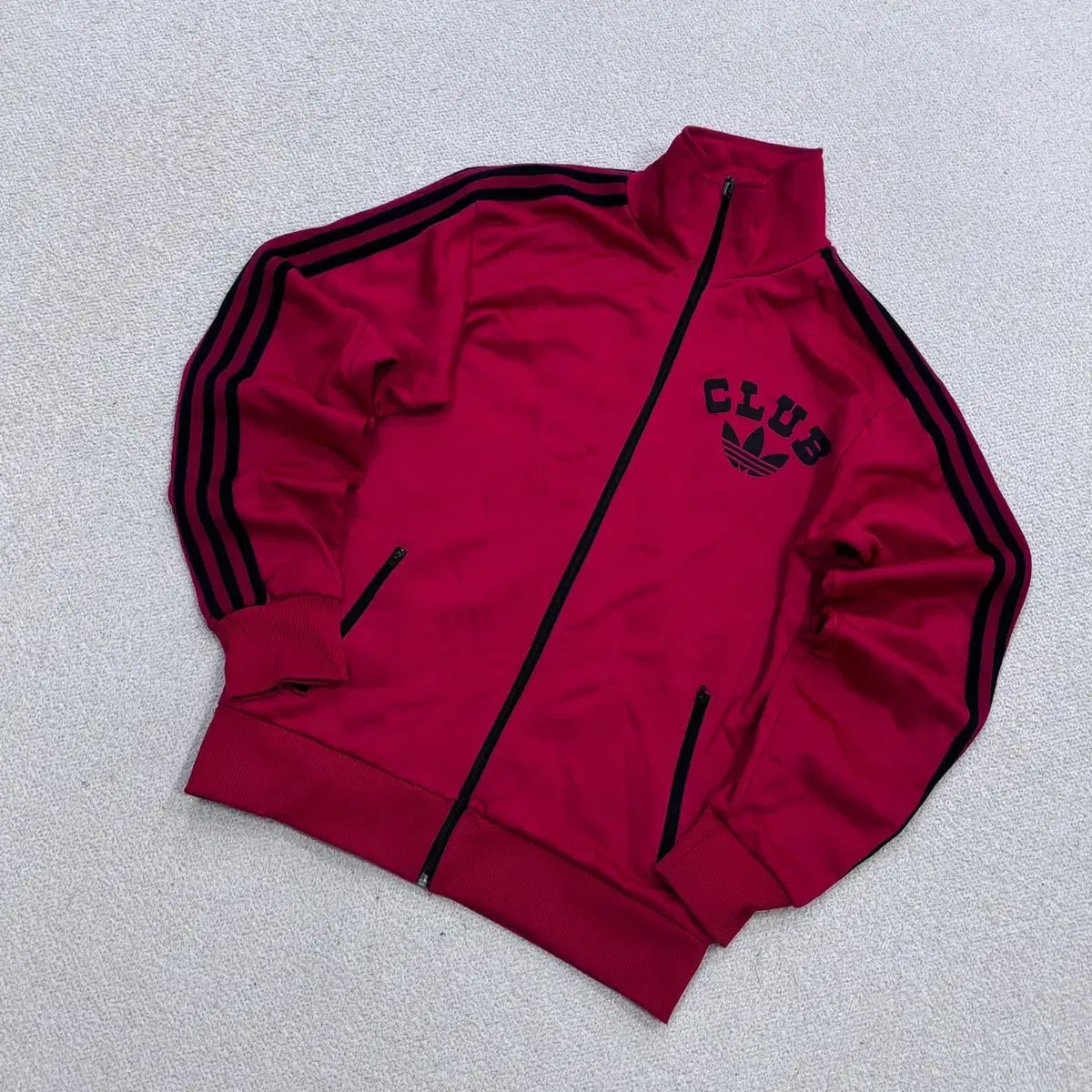 実寸確認 adidas 00s レッド クラブ ビックロゴ トラックジャージ 0520Y