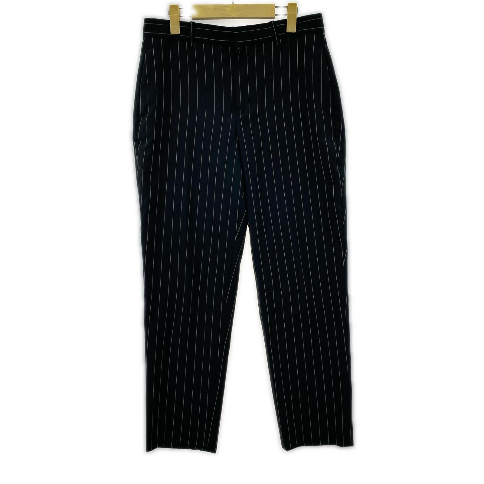 POLO RALPH LAUREN ポロ・ラルフローレン ストライプ テーパードパンツ size4/ブラック 5,280円