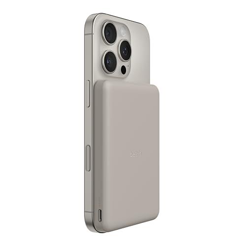 Belkin BoostCharge Magnetic Power 5000mAh スリムモデル 3C対応CCC MagSafe対応 高速充電対応 PPS対応 iPhone&Androidスマホ対応 PSE認証 軽量&コンパクト 機内持込可能 fc46beda