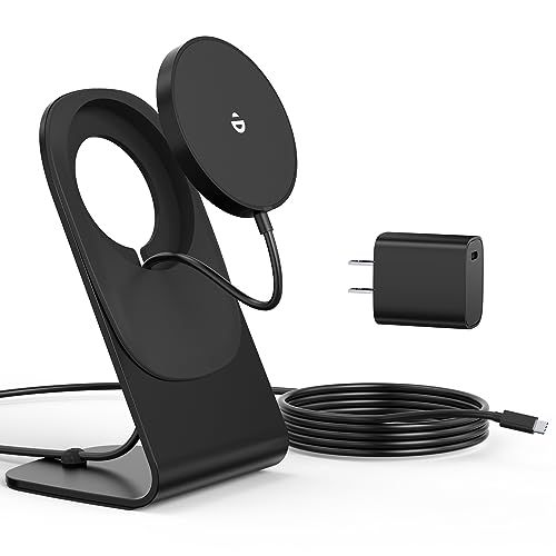 ワイヤレス充電器 Mag-Safe充電器 iphone17 マグネット式 【magsafe充電器＋magsafeスタンド+ 20W USB-Cアダプター】 USB-Cケーブル 1.5m付き マグセーフ充電器 スタンド/パッド くっつく アイフ 1a4af89b 5,217円