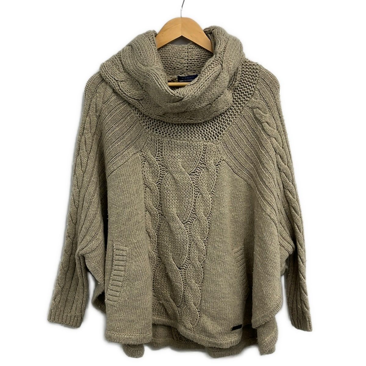 Burberry Blue Label(バーバリーブルーレーベル) 長袖セーター サイズ38 M レディース - ベージュ タートルネック