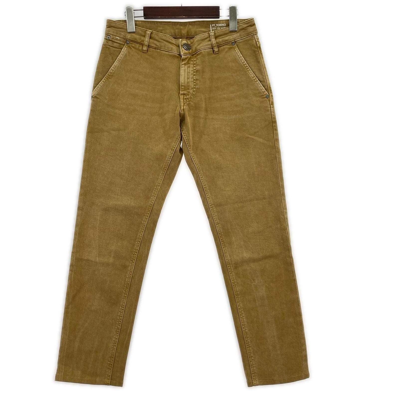 PT TORINO ピーティー トリノ テーパードパンツ size31/キャメル