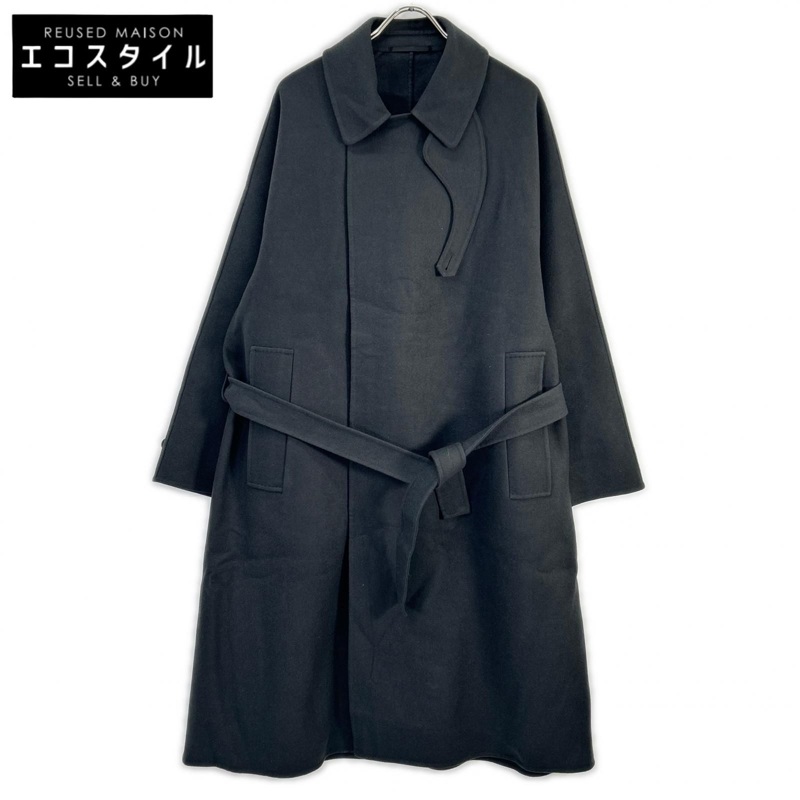 H BEAUTY＆YOUTH　エイチビューティー＆ユース　ダークグレー 1225-104-0157 ウール コート　M