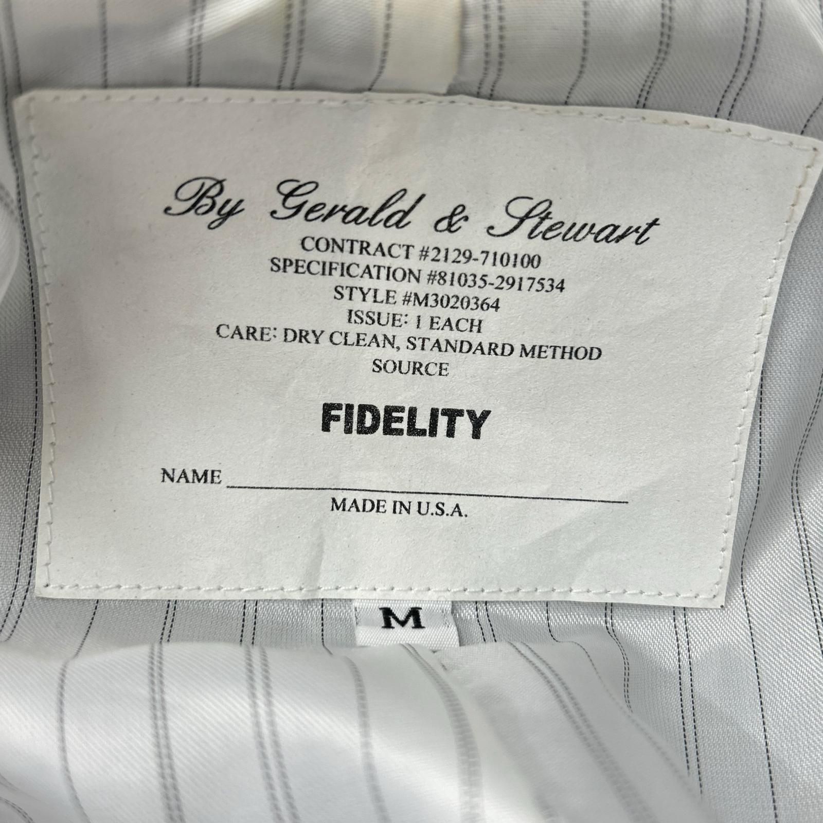 FIDELITY フェデリティー ダークネイビー USA製 3つ金ボタン 紺