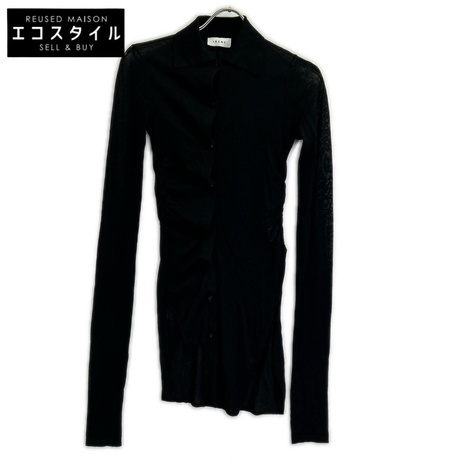 IRENE アイレネ 24AW 26A81010 ブラック ウールシアーツイストシャツ 