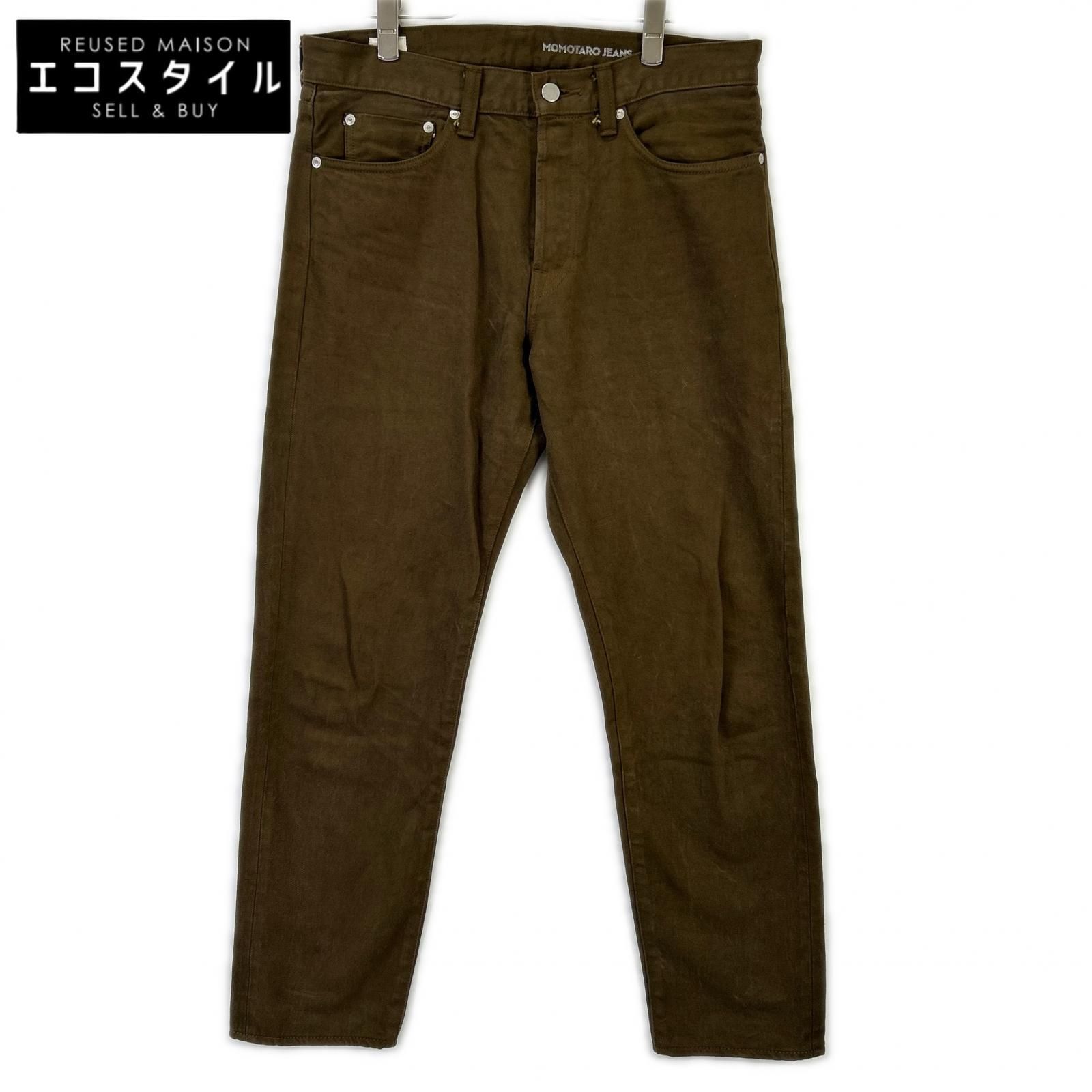 MOMOTARO JEANS　モモタロウジーンズ　MMJZ6301 カーキ #200 テーパード MOSS デニムパンツ　W34