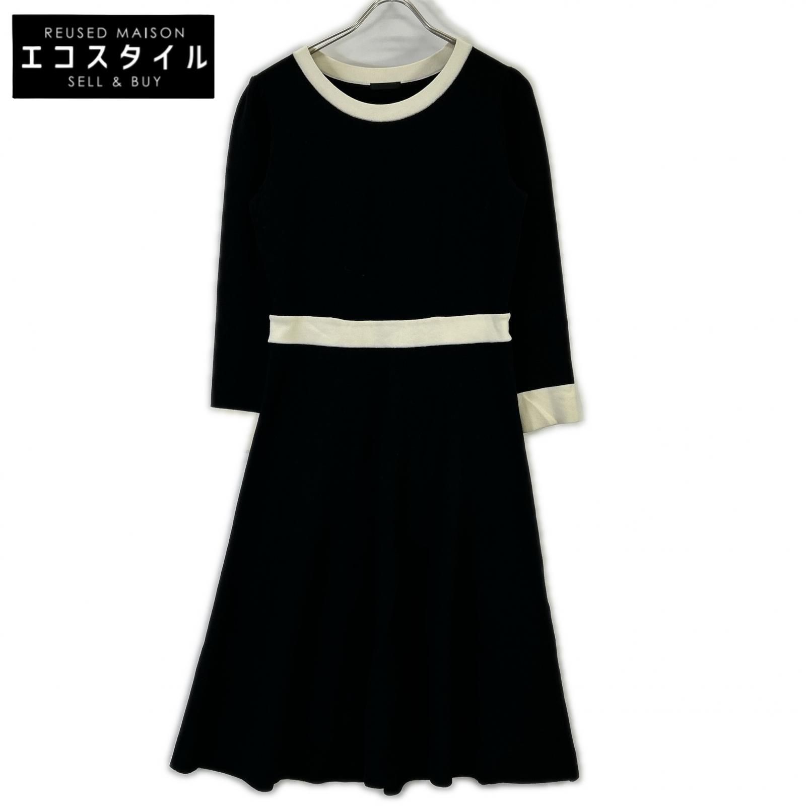TO BE CHIC　トゥービーシック　24年製 ブラック レーヨンポリエステル ニットワンピース