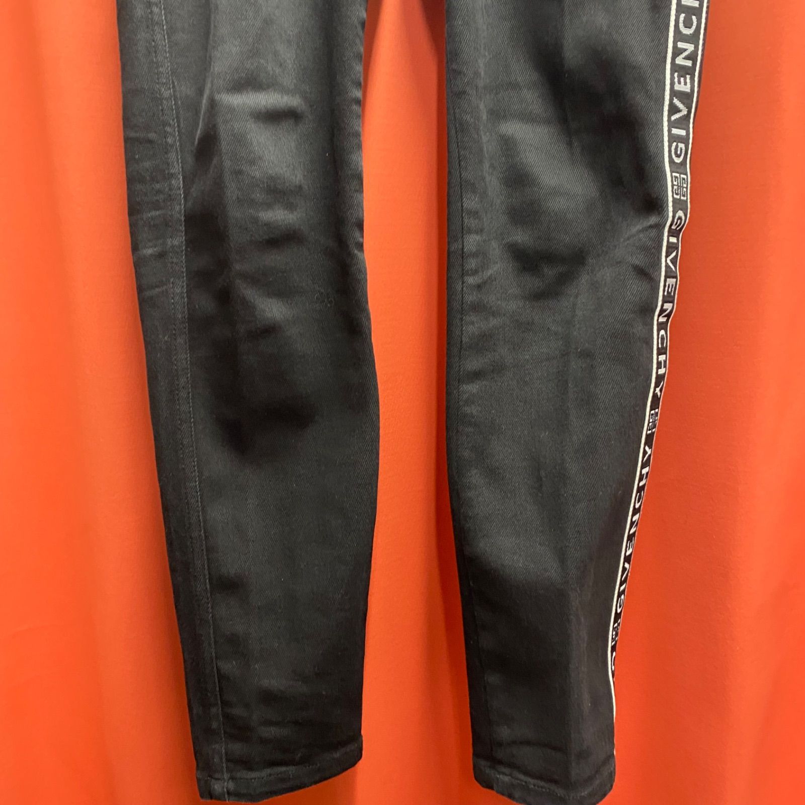 GIVENCHY ジバンシー ジバンシィ ロゴテープ パンツ スキニーパンツ 