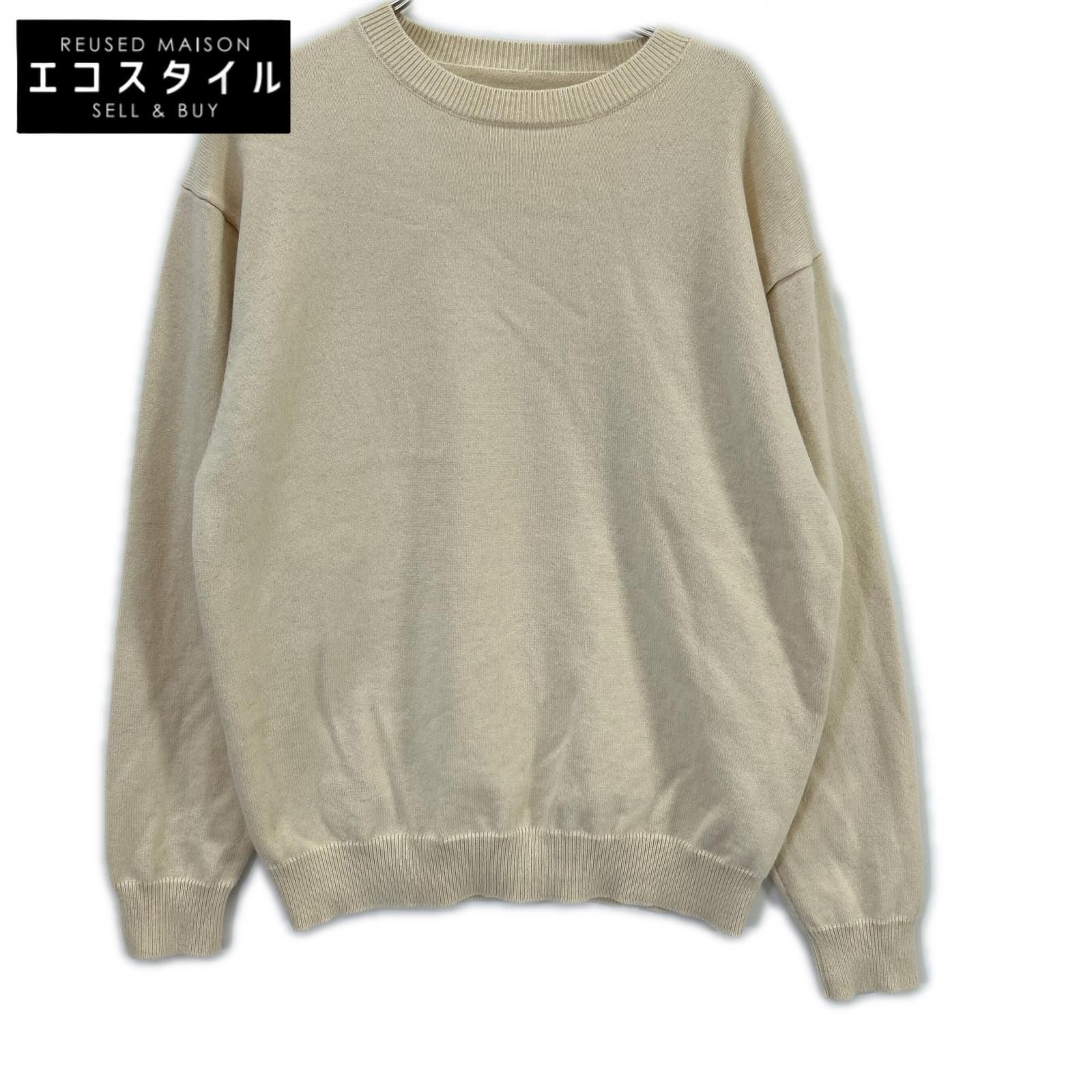 Yonetomi　ヨネトミ　95-204-005 アイボリー RIGID カシミヤ100 SWEATER ニット　3