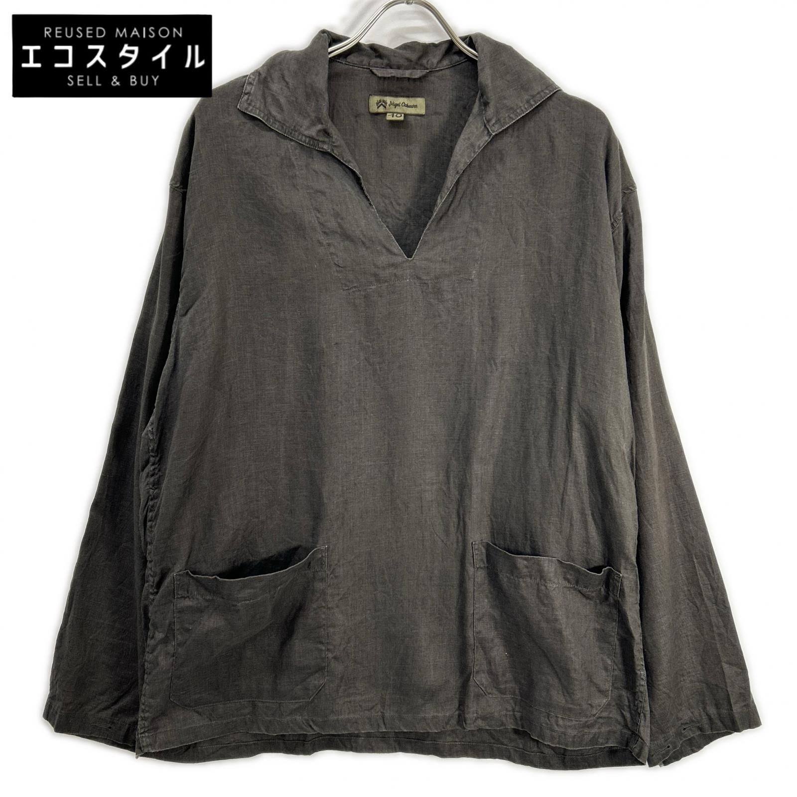 NIGEL CABOURN　ナイジェルケーボン　8046-00-10002 24SS PULLOVER SHIRT　48