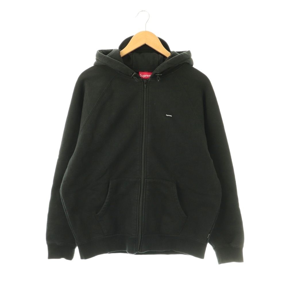 シュプリーム SUPREME Brim Small Box Zip Up Hooded スモールボックスロゴ ジップアップ パーカー フーディー スウェット M 黒 /SY ■GY18